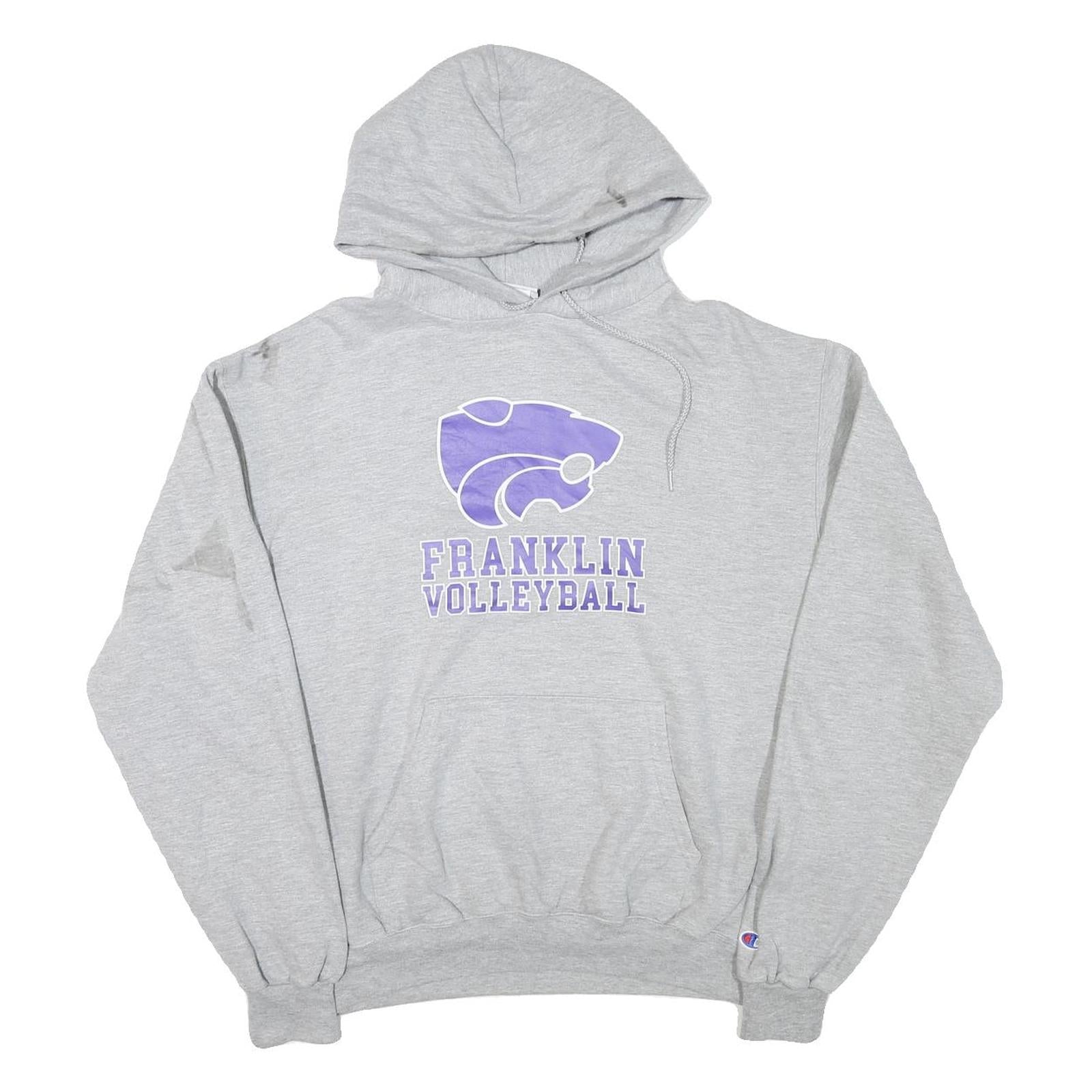 Buy CHAMPION Mens Grey Franklin Volleyball Pullover Hoodie L Sports Logo Sweatshirt Refurbished - $29.89 CHAMPION Mens Grey Franklin Volleyball Pullover Hoodie L Sports Logo Sweatshirt Refurbished - N/A refurbished available on Cerqular