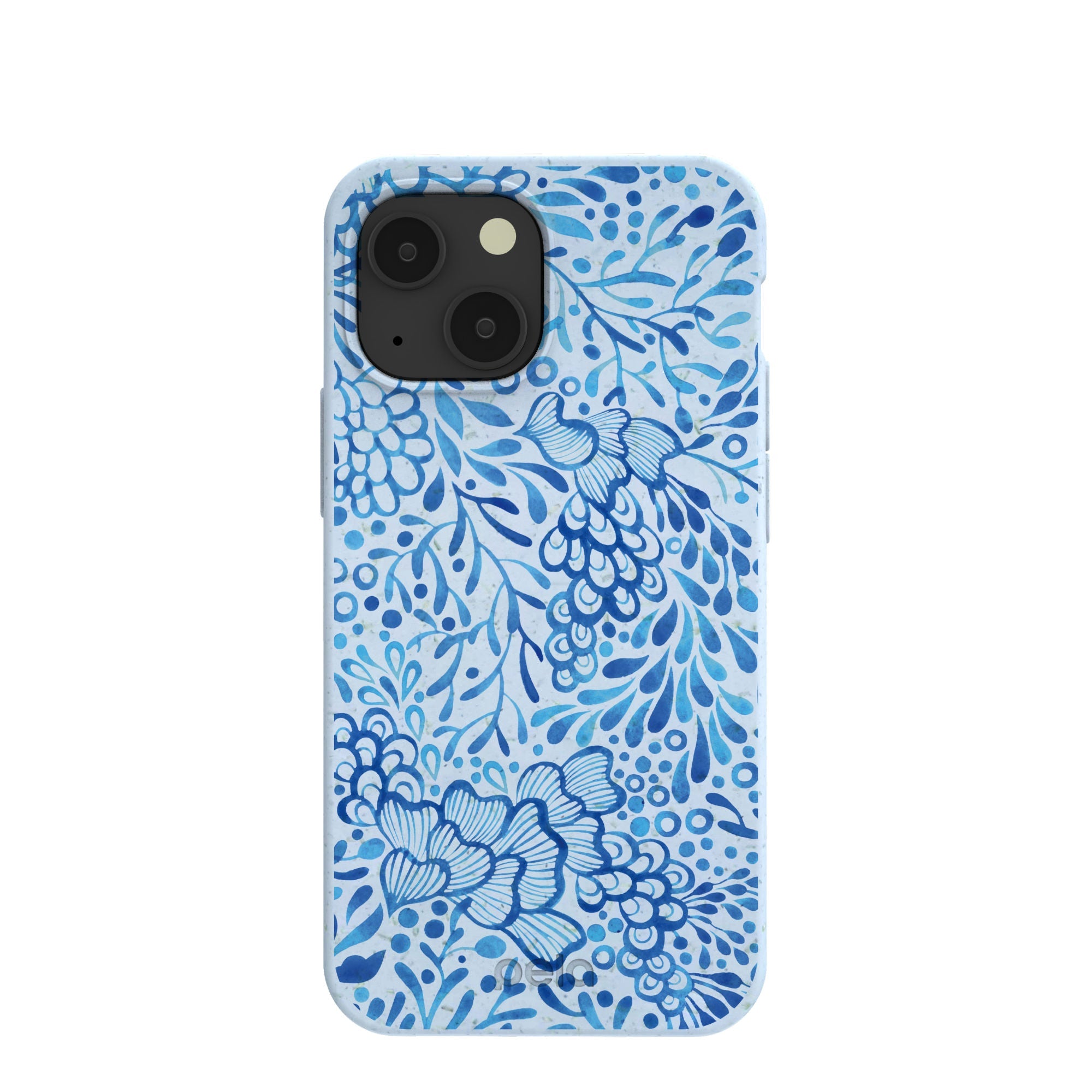 Powder Blue Reef iPhone 13 Mini Case Refurbished - Pela Case refurbished available on Cerqular