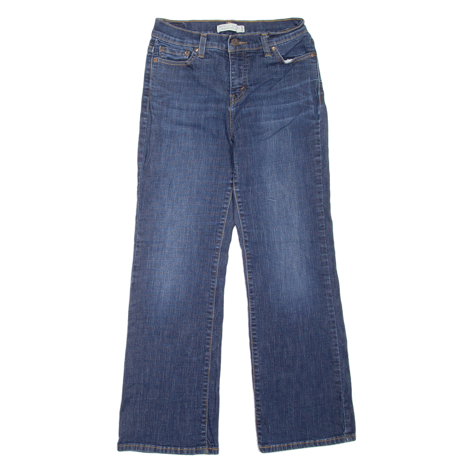 LEVI'S 512 Womens Jeans Blue Regular Bootcut Stone Wash W25 L27 Refurbished - N/A refurbished available on Cerqular