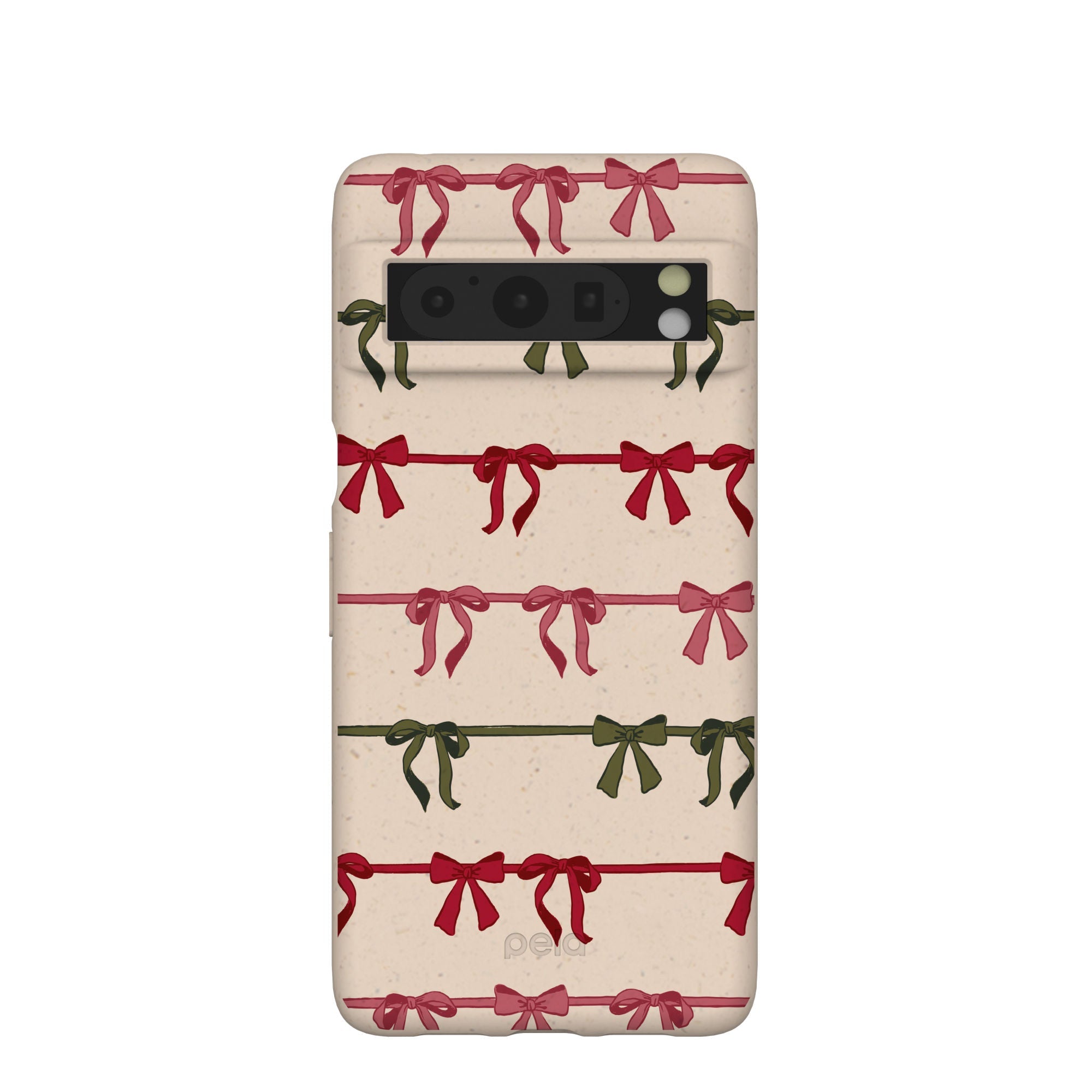 Seashell Holiday Bows Google Pixel 8 Pro Case Refurbished - Pela Case refurbished available on Cerqular