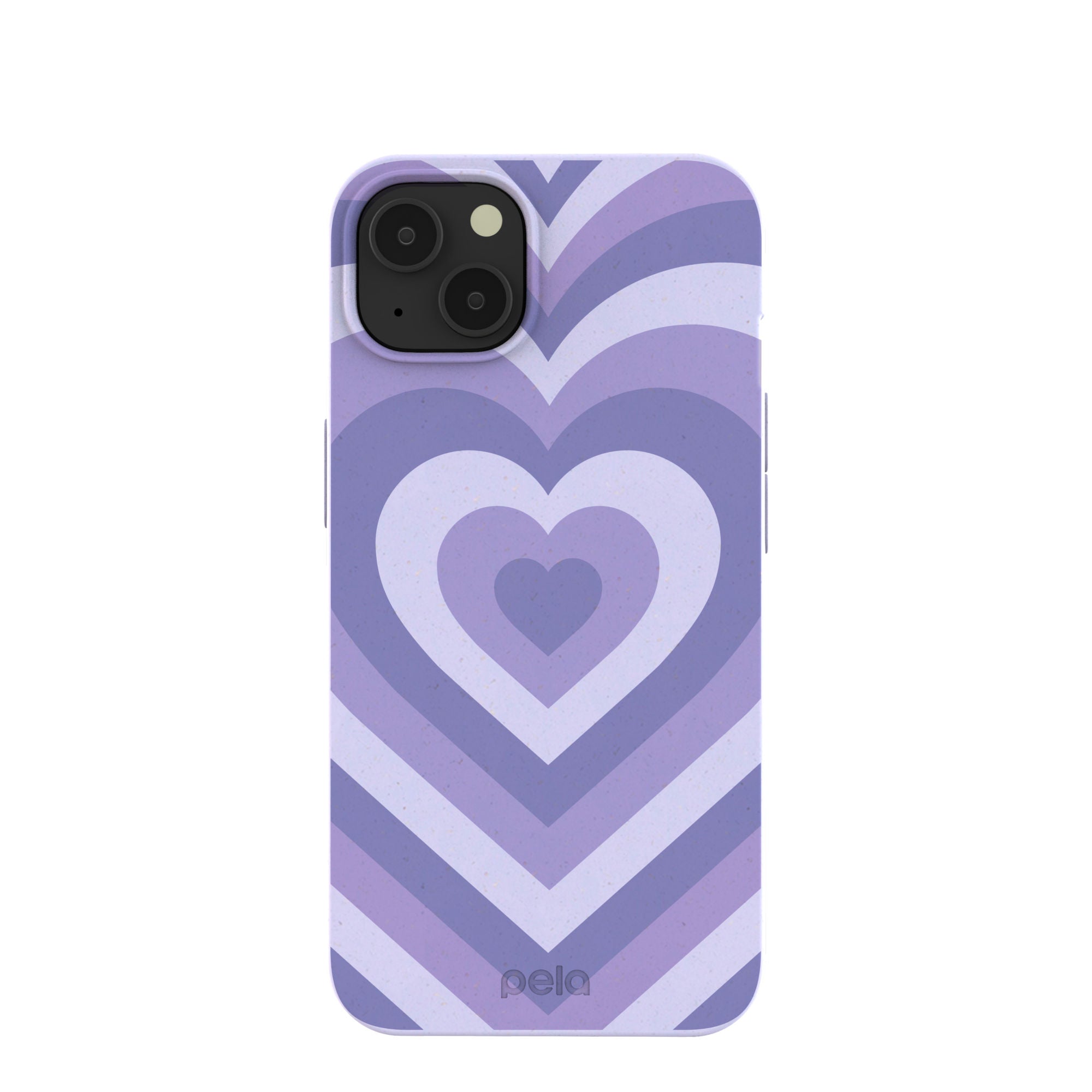 Lavender Power Hearts iPhone 13 Case Refurbished - Pela Case refurbished available on Cerqular