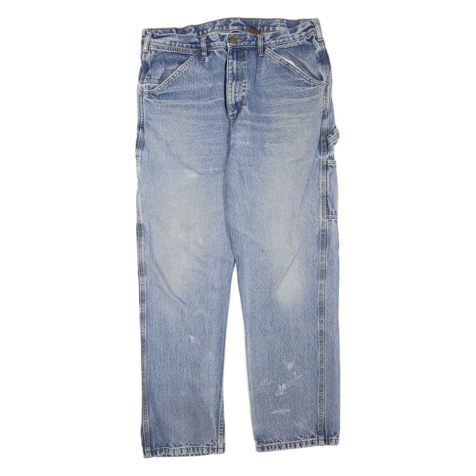 DICKIES Mens Blue Regular Fit Straight Denim Jeans W36 L32 Workwear Zip Closure Refurbished - N/A refurbished available on Cerqular