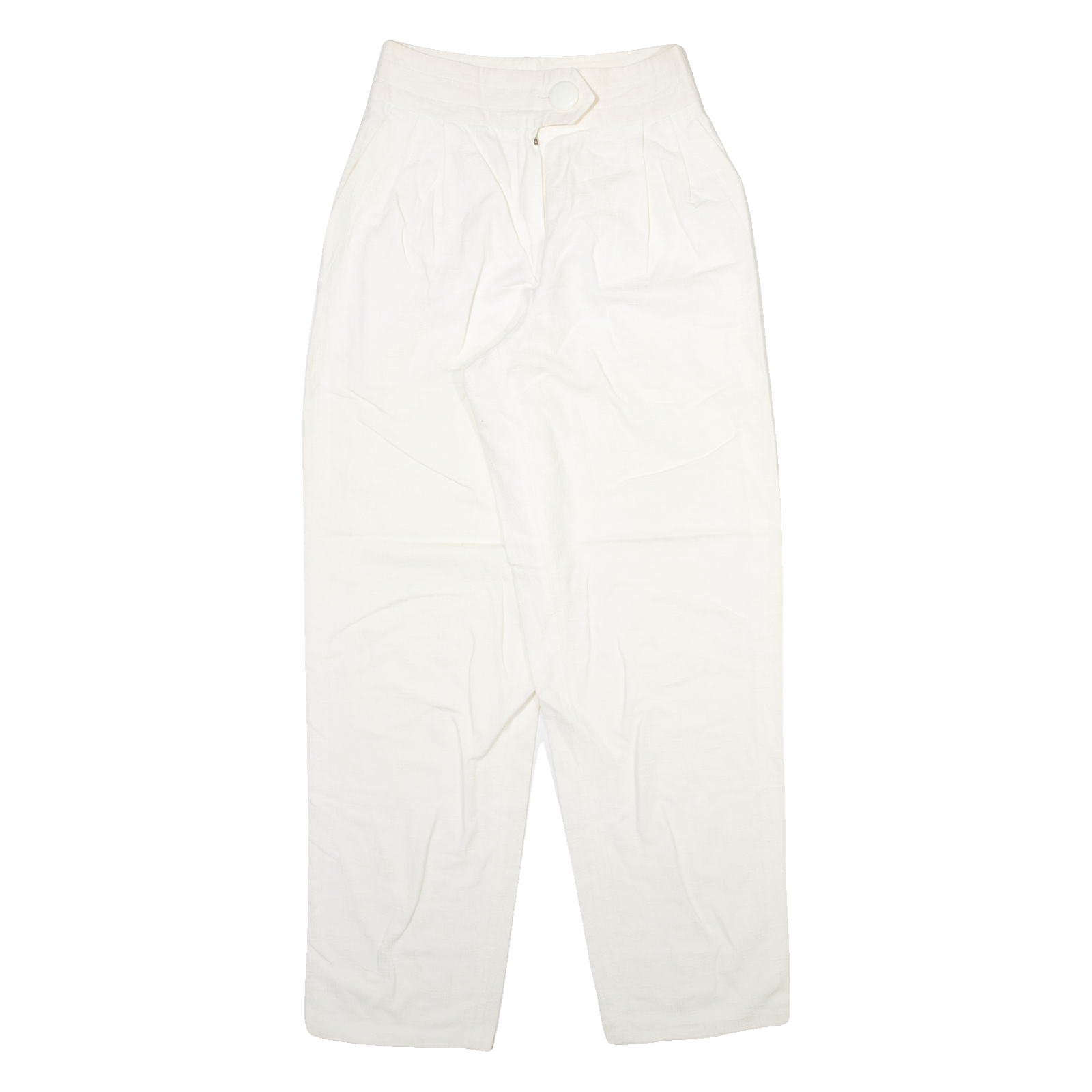 ROSNER Womens Trousers Cream Relaxed Tapered W24 L29 Refurbished - N/A refurbished available on Cerqular