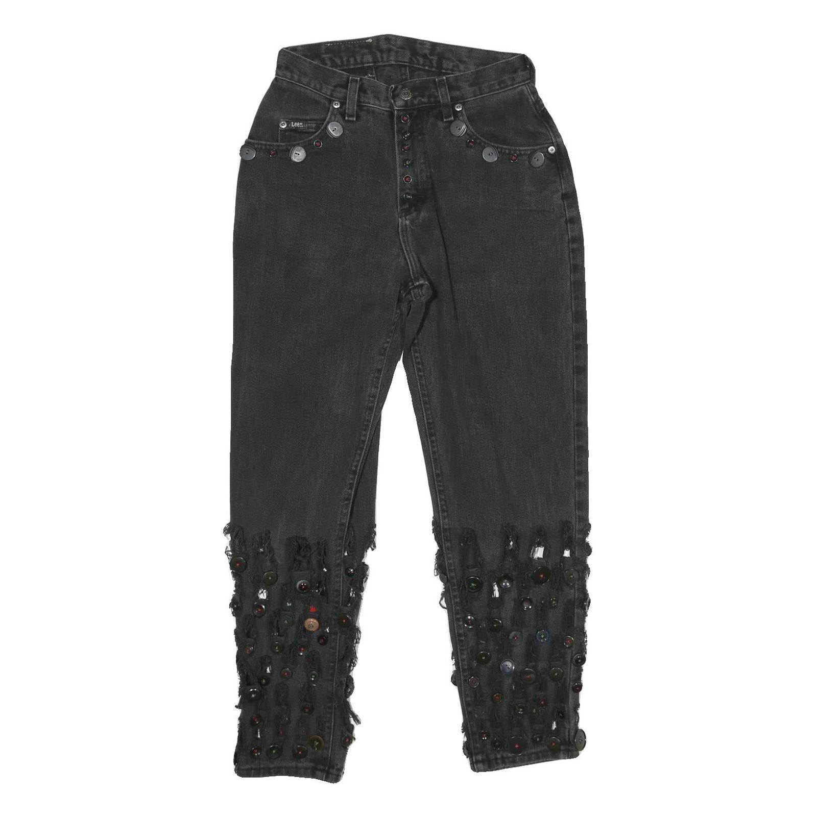 Buy LEE Womens Regular Fit Black Denim Jeans W26 L27 Button Embellished Refurbished - $29.89 LEE Womens Regular Fit Black Denim Jeans W26 L27 Button Embellished Refurbished - N/A refurbished available on Cerqular