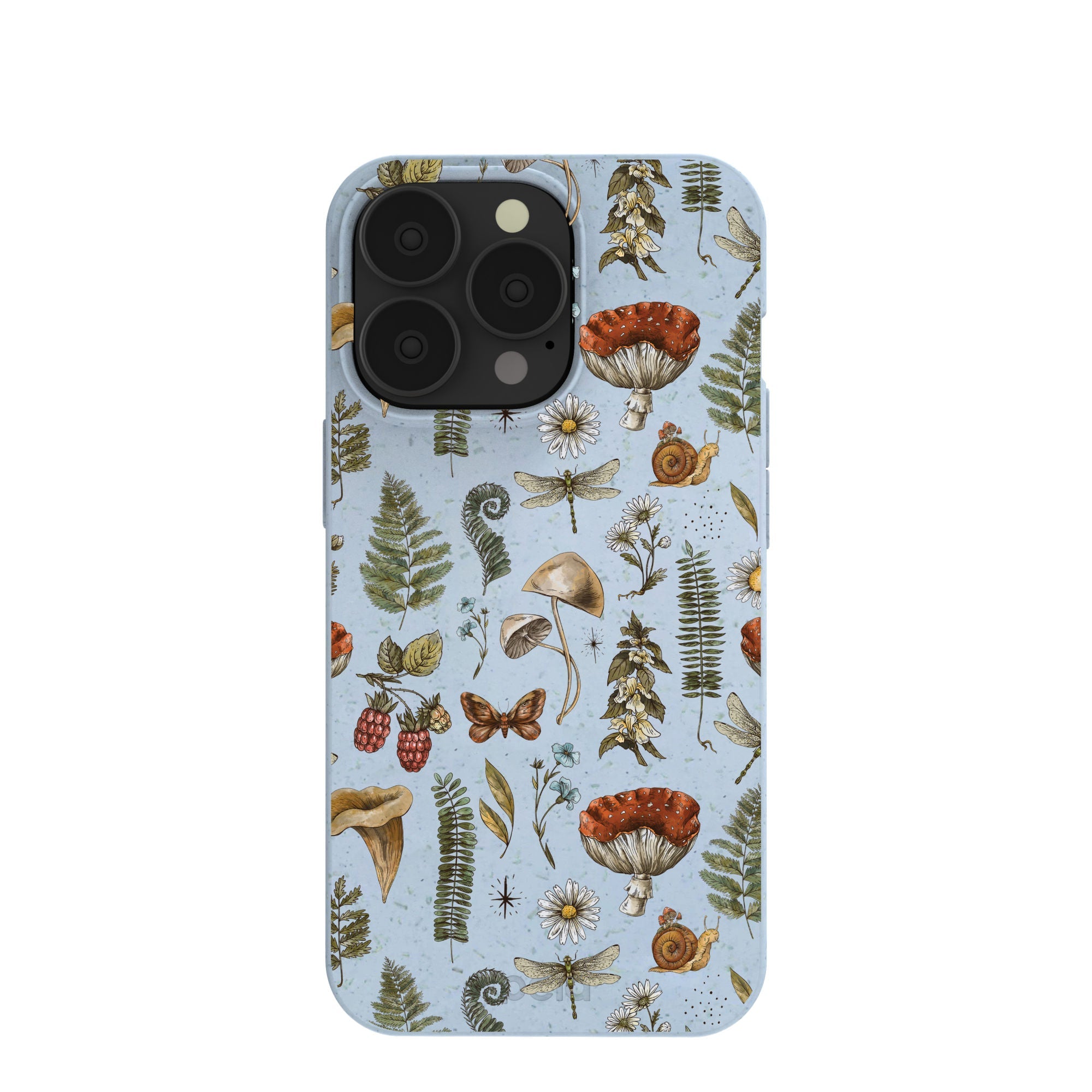 Powder Blue Nature walks iPhone 13 Pro Case Refurbished - Pela Case refurbished available on Cerqular