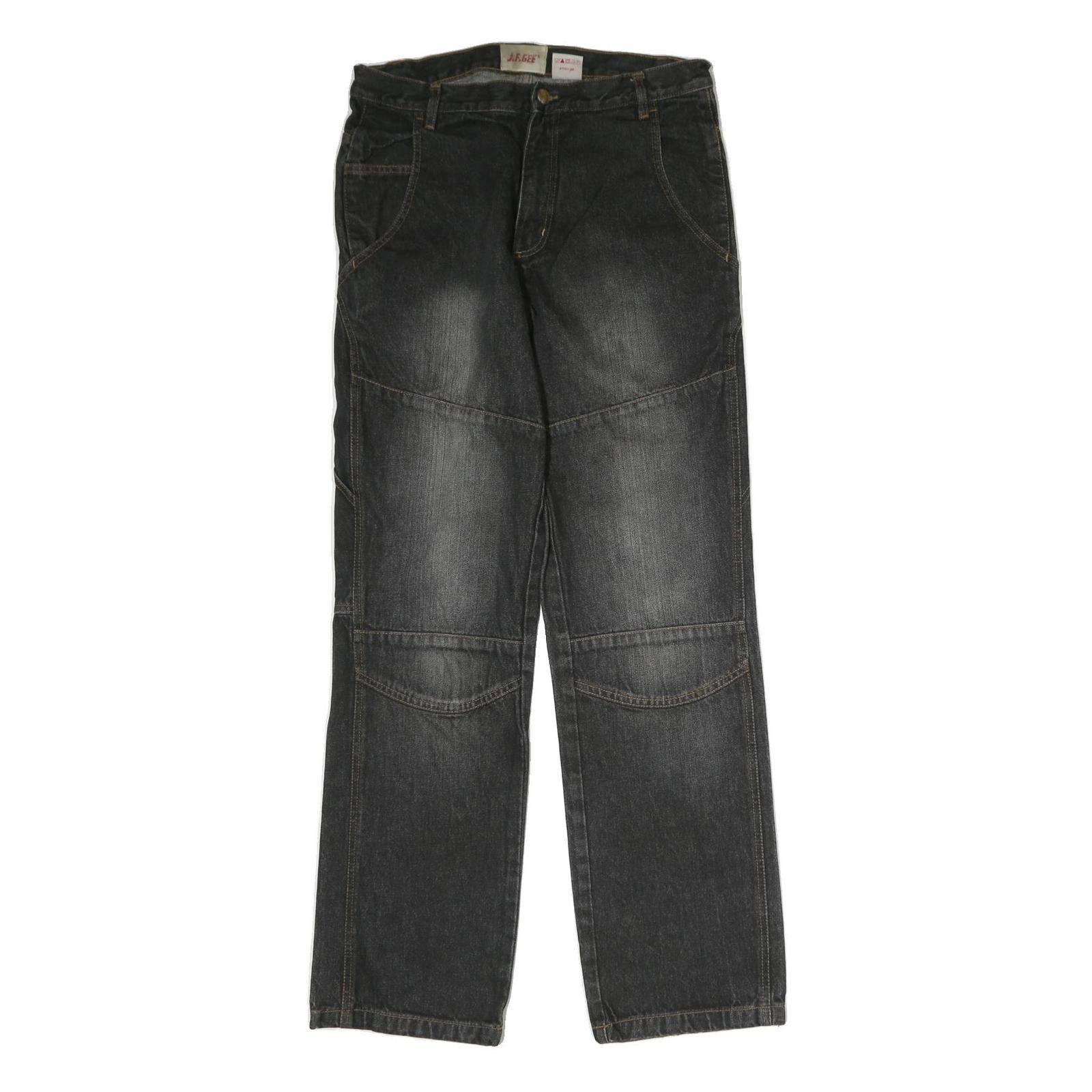 Buy J.F.GEE Mens Jeans Black Regular Straight Denim Medium W32 L34 Cotton Zip Refurbished - $36.39 J.F.GEE Mens Jeans Black Regular Straight Denim Medium W32 L34 Cotton Zip Refurbished - N/A refurbished available on Cerqular