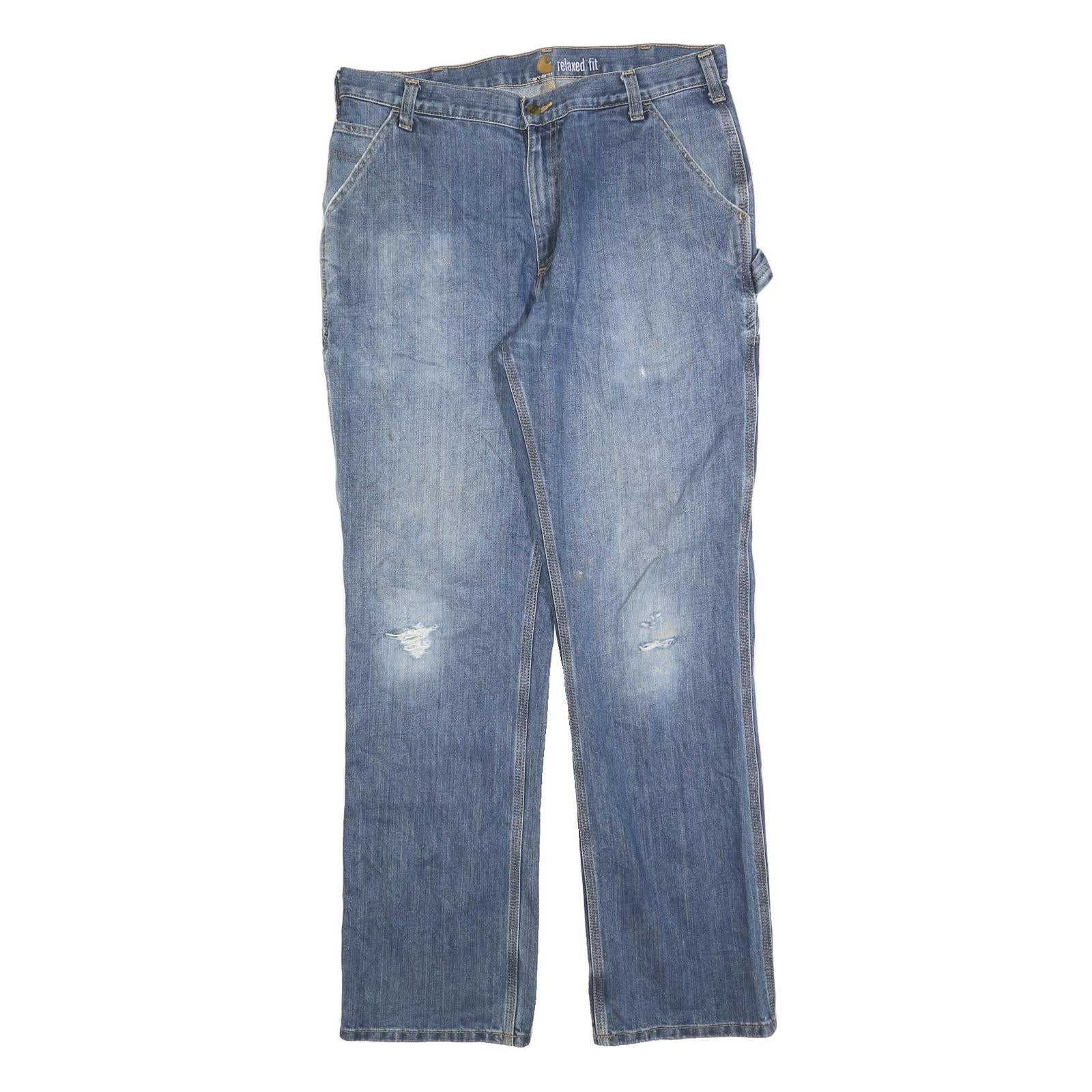 Buy CARHARTT Mens Blue Relaxed Straight Denim Medium W36 L34 Workwear Jeans Zip Refurbished - $49.39 CARHARTT Mens Blue Relaxed Straight Denim Medium W36 L34 Workwear Jeans Zip Refurbished - N/A refurbished available on Cerqular