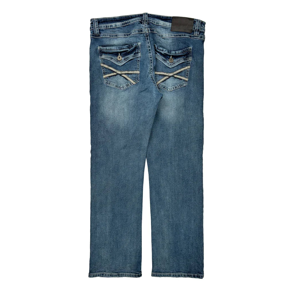 Tk Axel Jeans - 34W 30L Light Wash Denim Refurbished - Thrifted (note: this is a term often used to describe second- refurbished available on Cerqular
