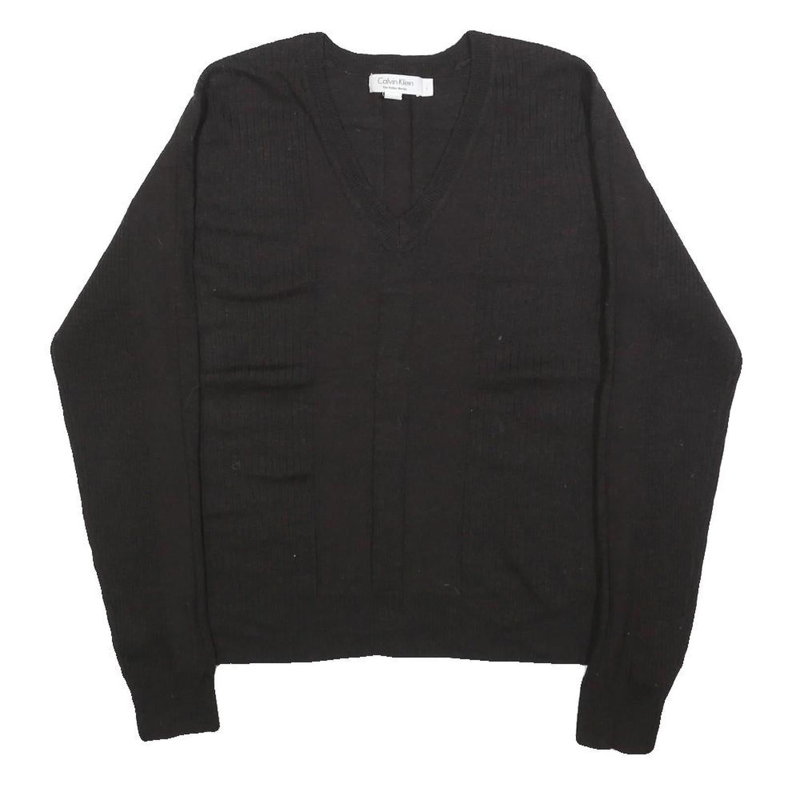 Buy CALVIN KLEIN Womens Black Plain Wool Pullover V-Neck Regular L Jumper Knitwear Refurbished - $33.79 CALVIN KLEIN Womens Black Plain Wool Pullover V-Neck Regular L Jumper Knitwear Refurbished - N/A refurbished available on Cerqular