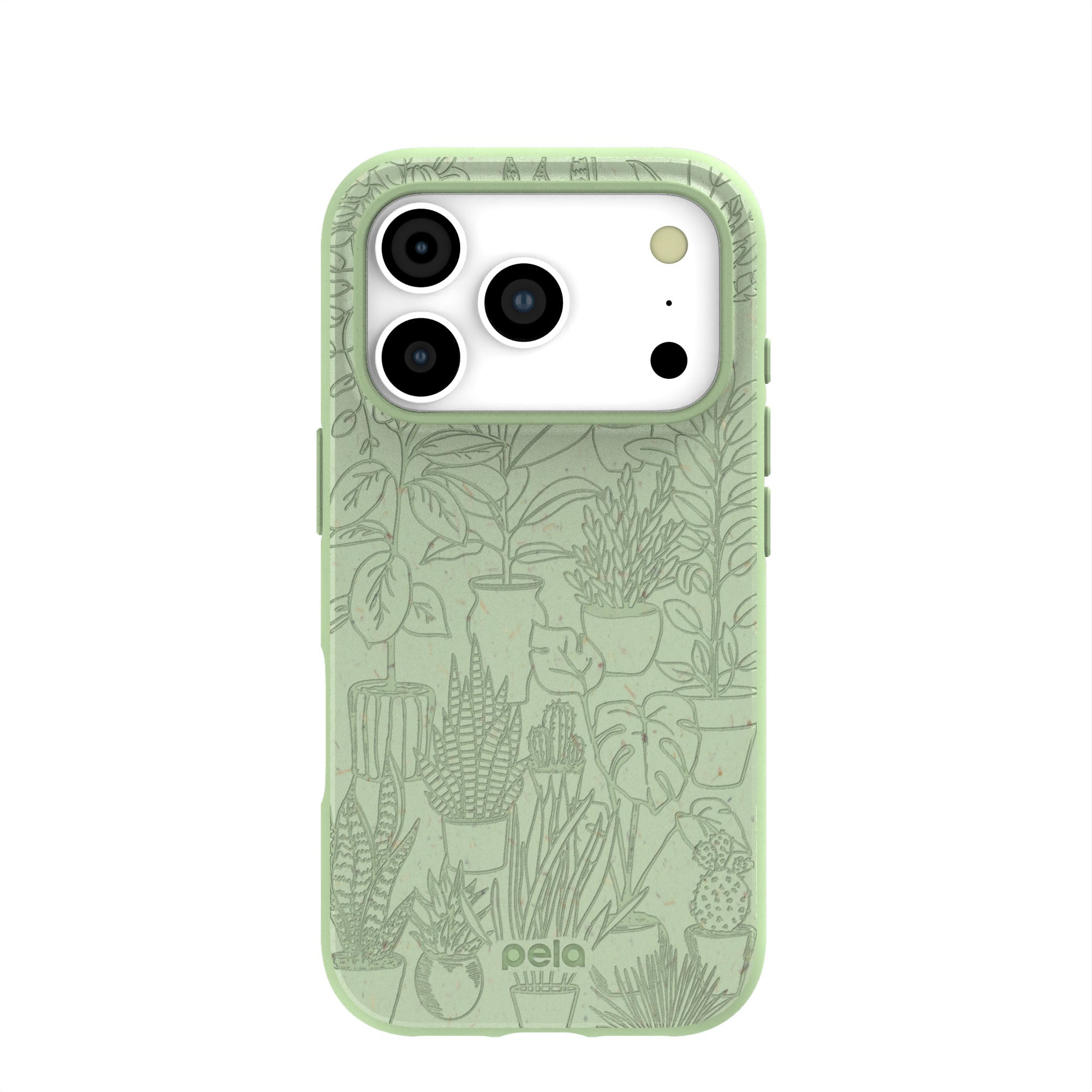 Sage Green Green Oasis iPhone 17 Pro Case | MagSafe Compatibility: With MagSafe Refurbished - Pela Case refurbished available on Cerqular