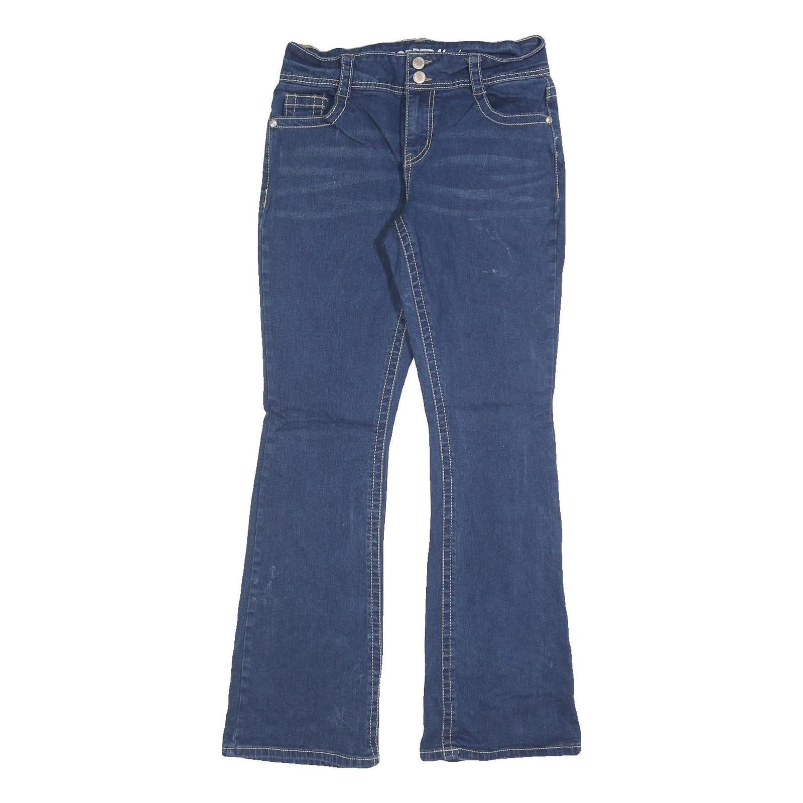 COPPER FLASH Womens Jeans Blue Regular Flared Denim Medium W30 L32 Stylish Refurbished - N/A refurbished available on Cerqular