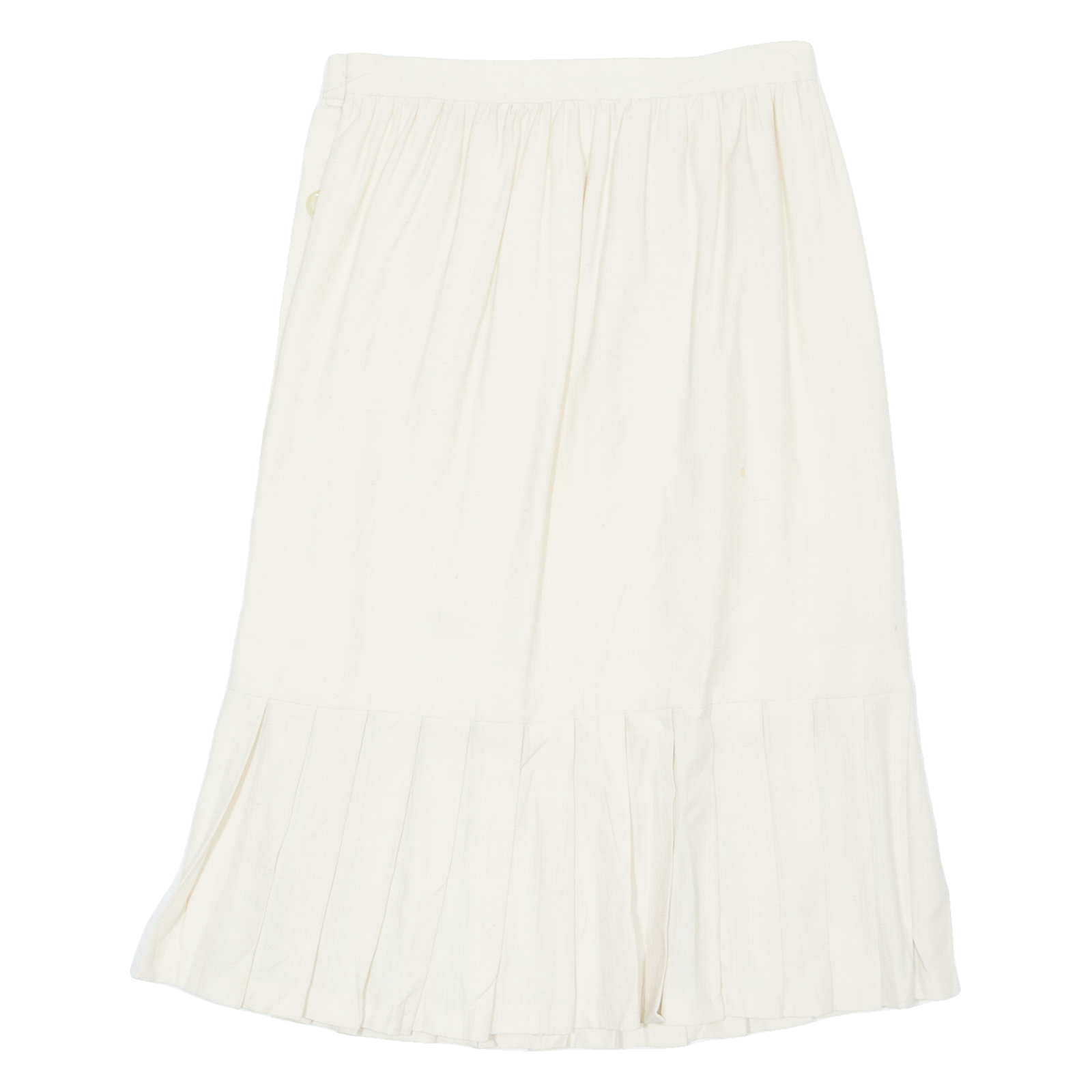 Womens A-Line Skirt Cream Midi M Refurbished - N/A refurbished available on Cerqular