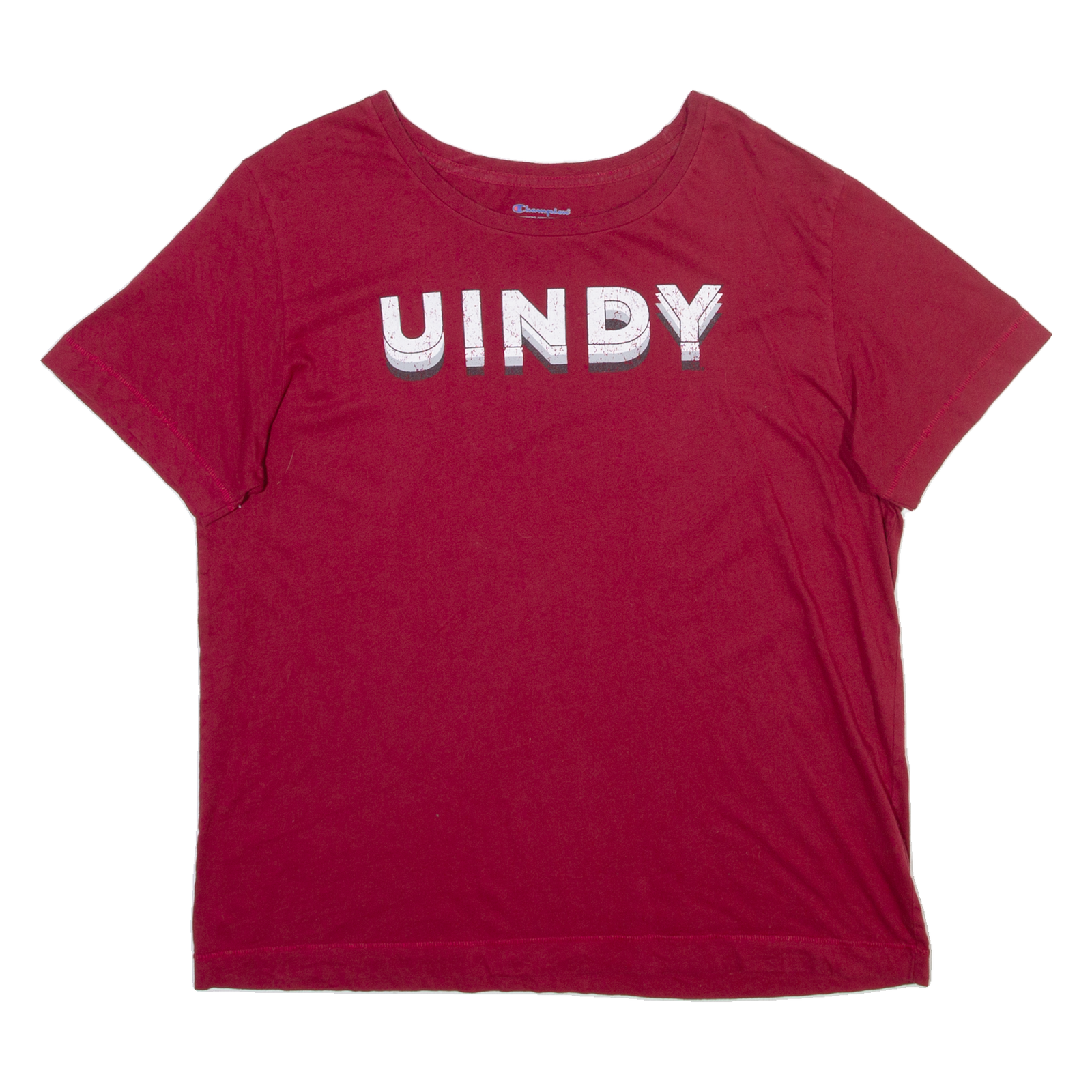 CHAMPION Womens T-Shirt Red 2XL Refurbished - N/A refurbished available on Cerqular