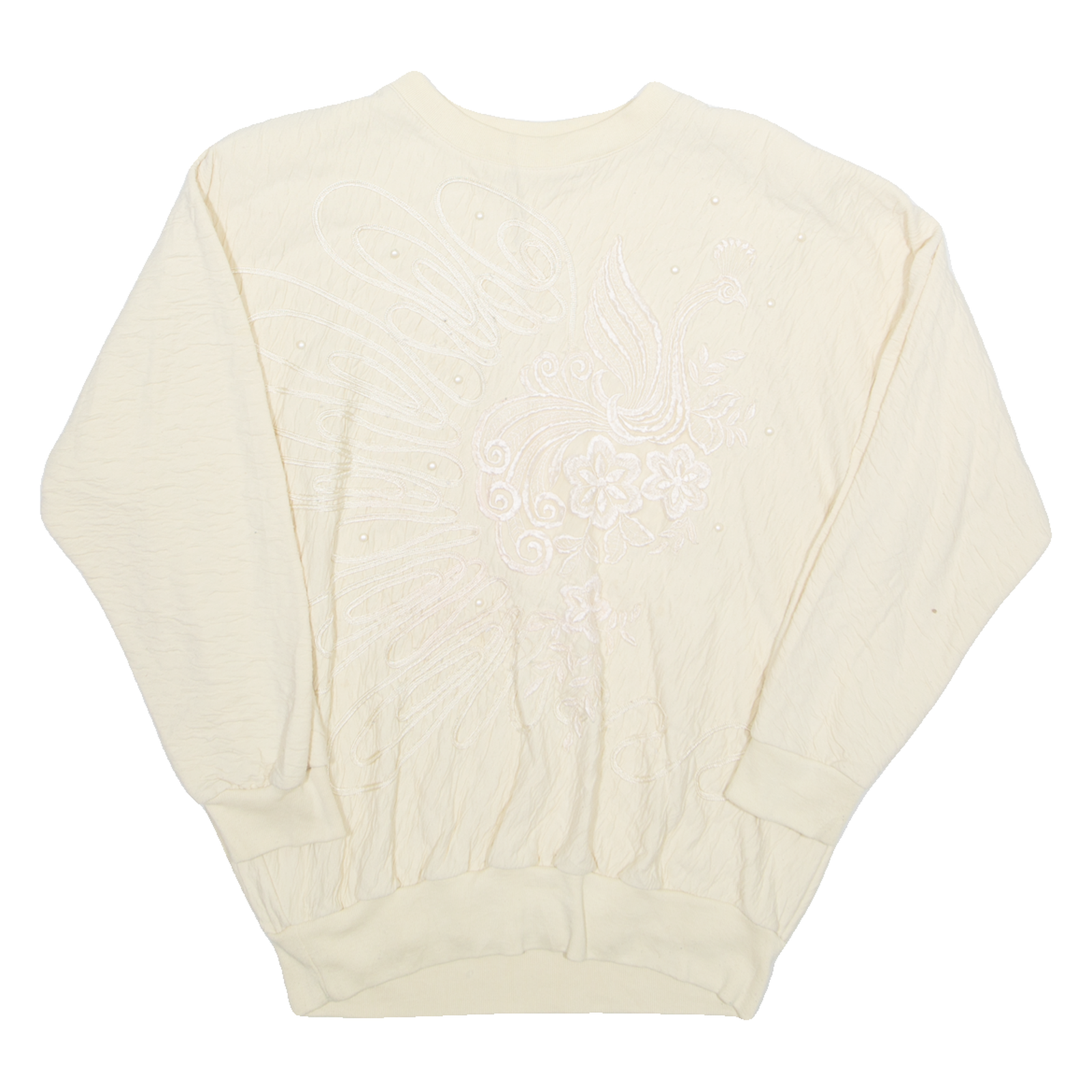 RAFAEL Womens Sweatshirt Cream 90s M Refurbished - N/A refurbished available on Cerqular