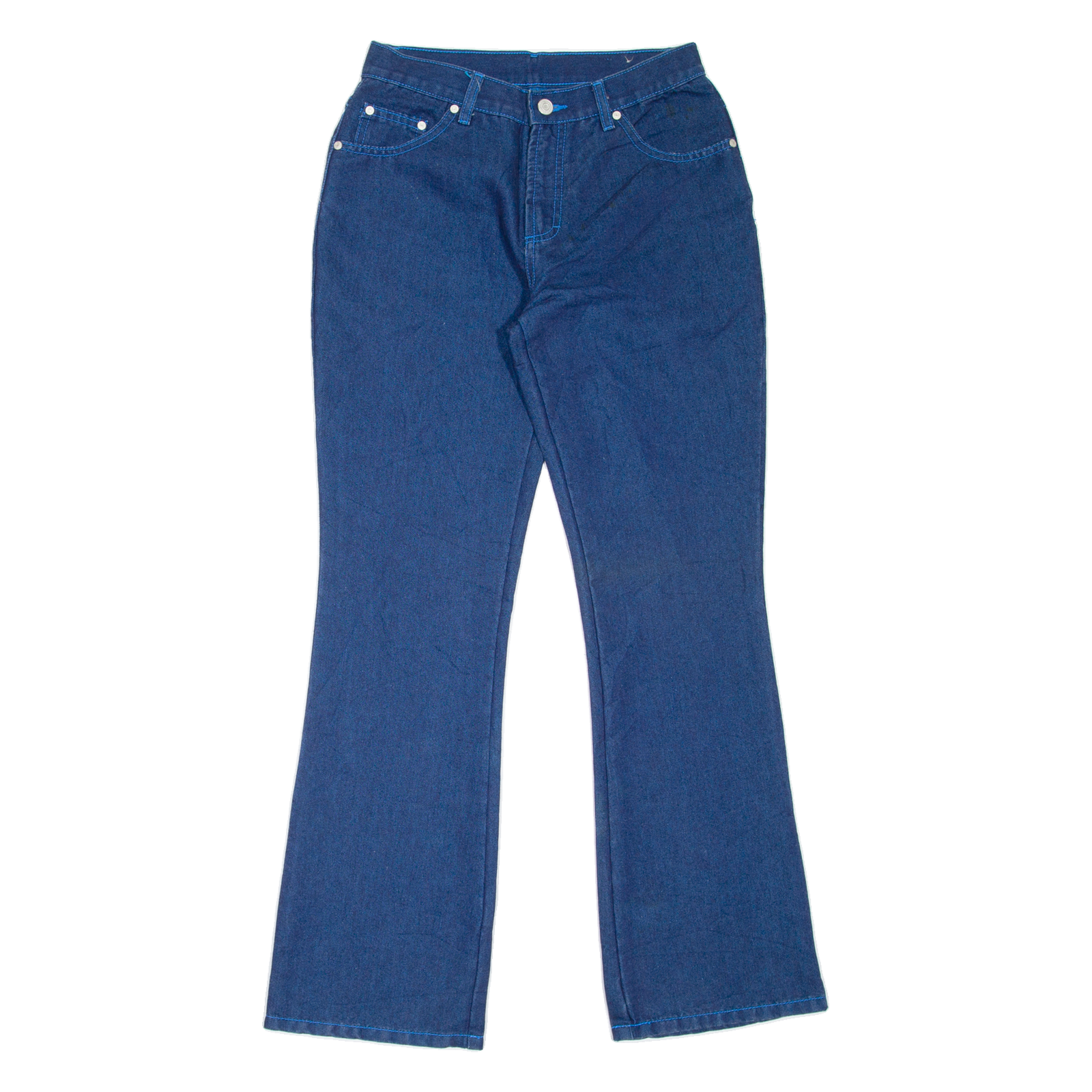 NO BOUNDARIES Womens Jeans Blue Regular Bootcut W27 L30 Refurbished - N/A refurbished available on Cerqular
