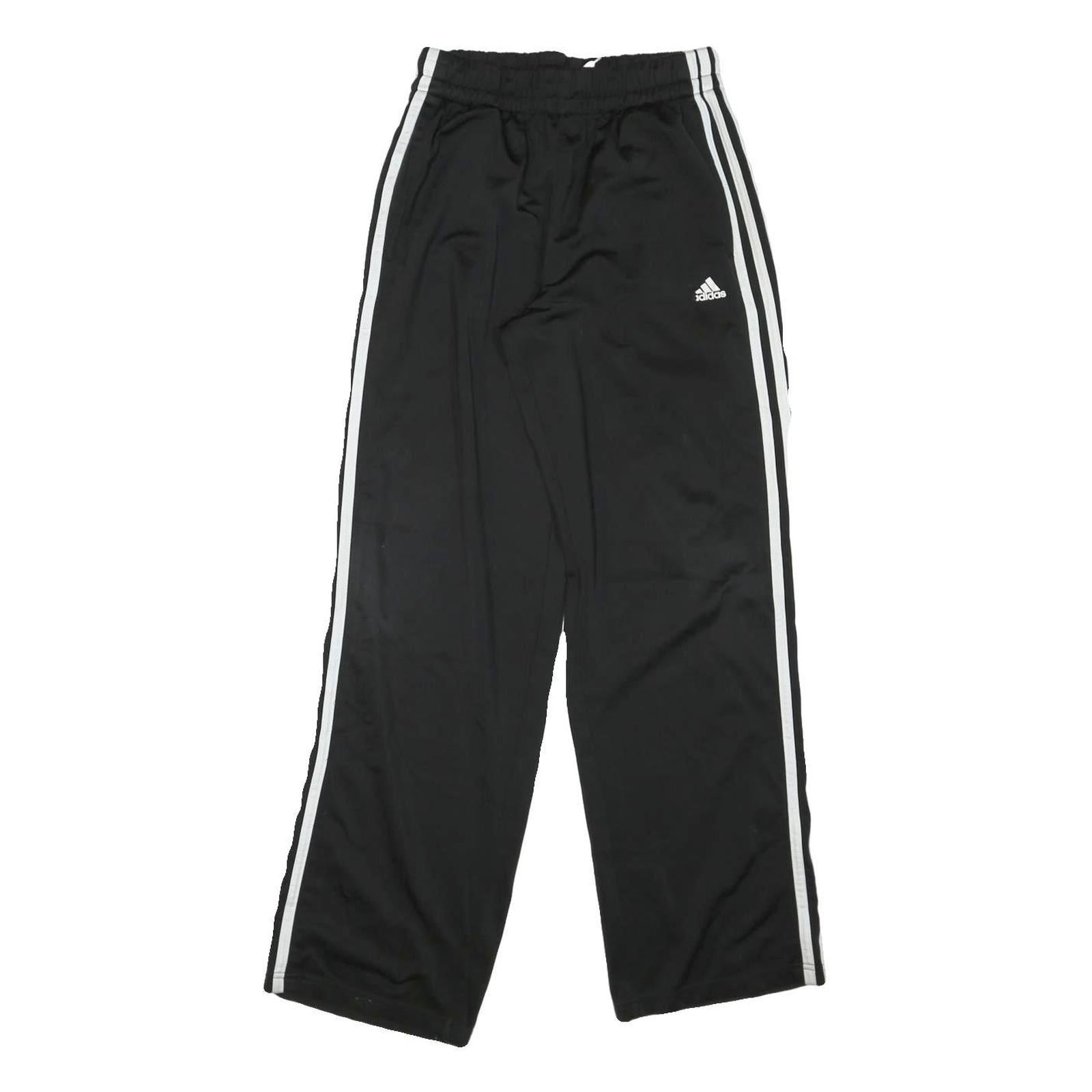 ADIDAS Mens Joggers Black & White Classic Tapered L W26 L30 Sportswear Refurbished - N/A refurbished available on Cerqular