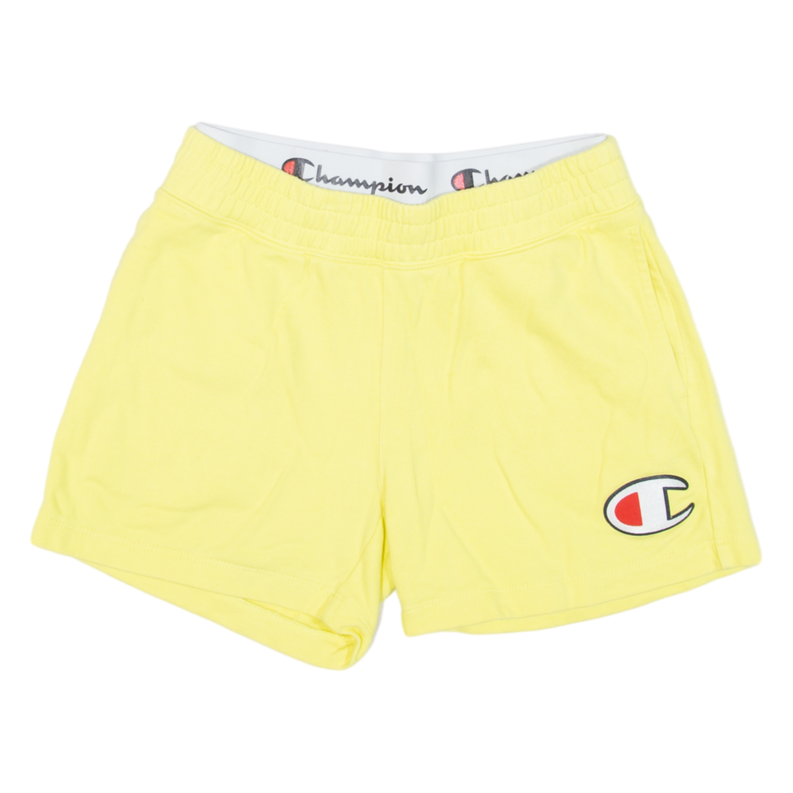 CHAMPION Womens Casual Shorts Yellow Relaxed S W24 Refurbished - N/A refurbished available on Cerqular