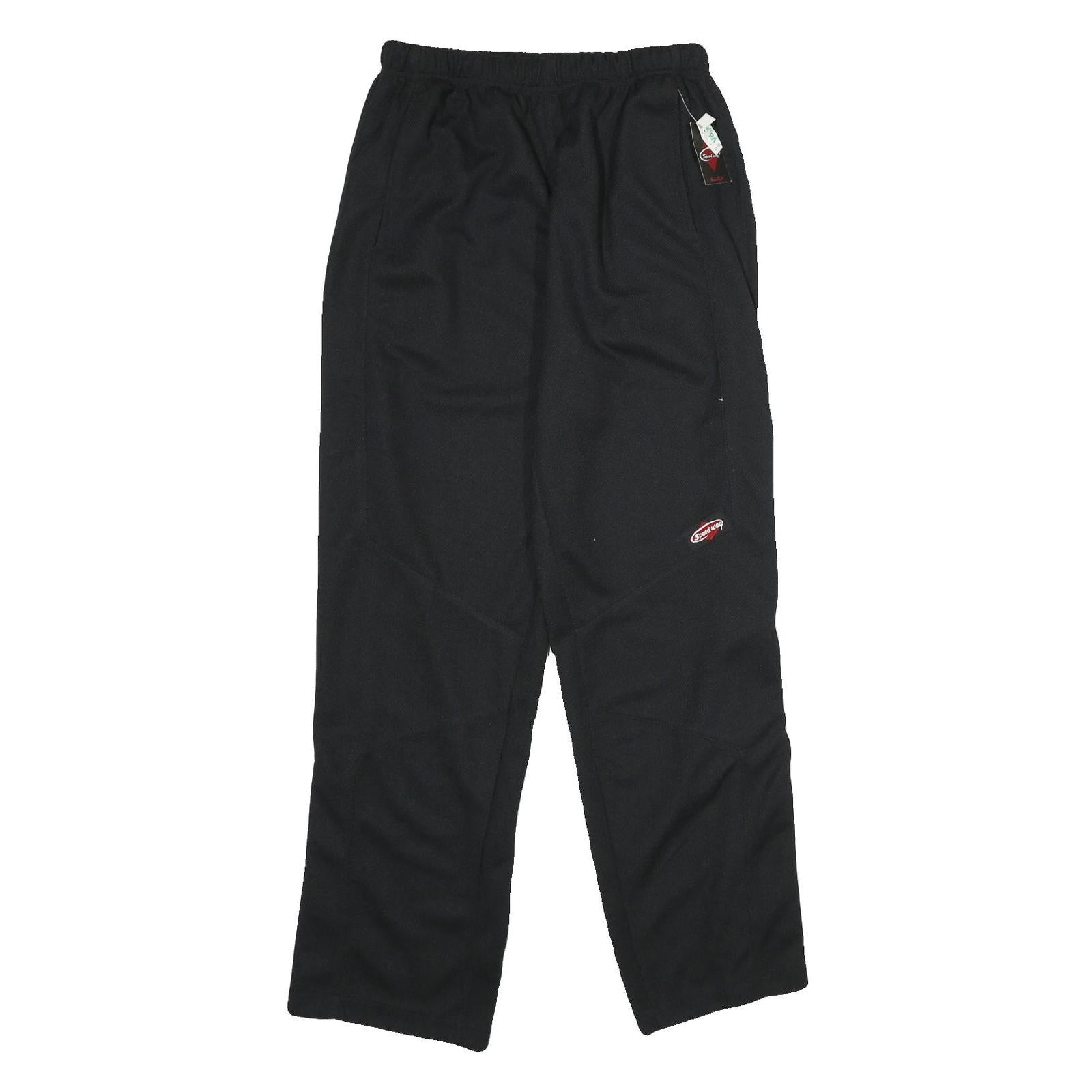 SPEEDWAY Mens Joggers Black L W26 L34 Regular Fit Straight Leg Polyester Refurbished - N/A refurbished available on Cerqular