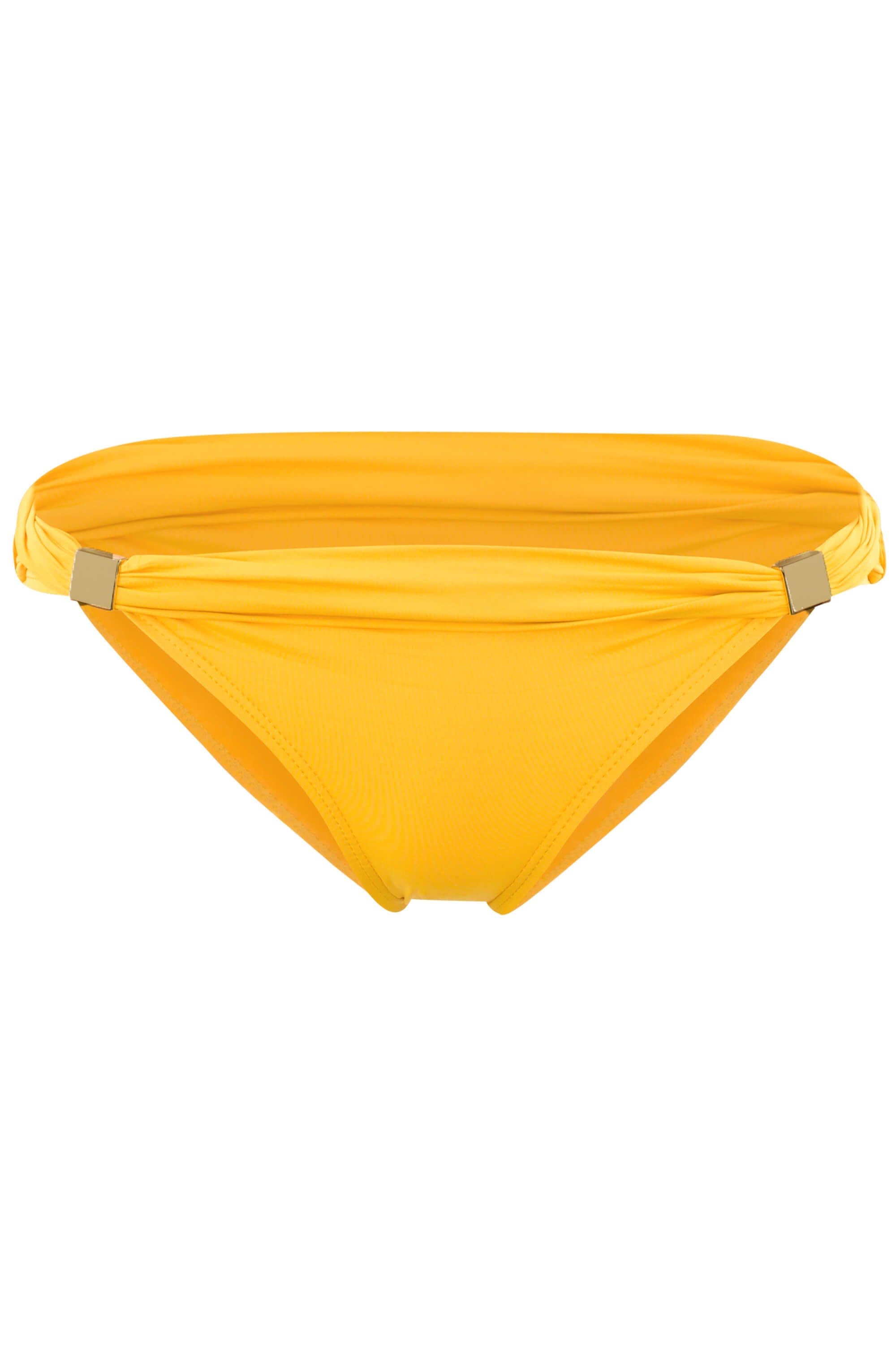 Nina Classic Brief Bikini Bottom Mustard | Size: Large Refurbished - Sauipe Swim refurbished available on Cerqular