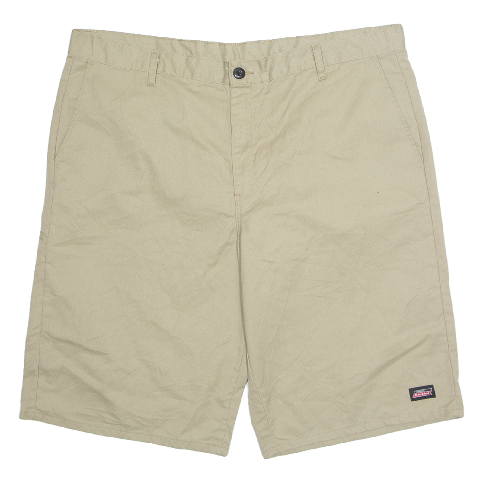 DICKIES Chino Mens Workwear Shorts Beige XL W40 Refurbished - N/A refurbished available on Cerqular