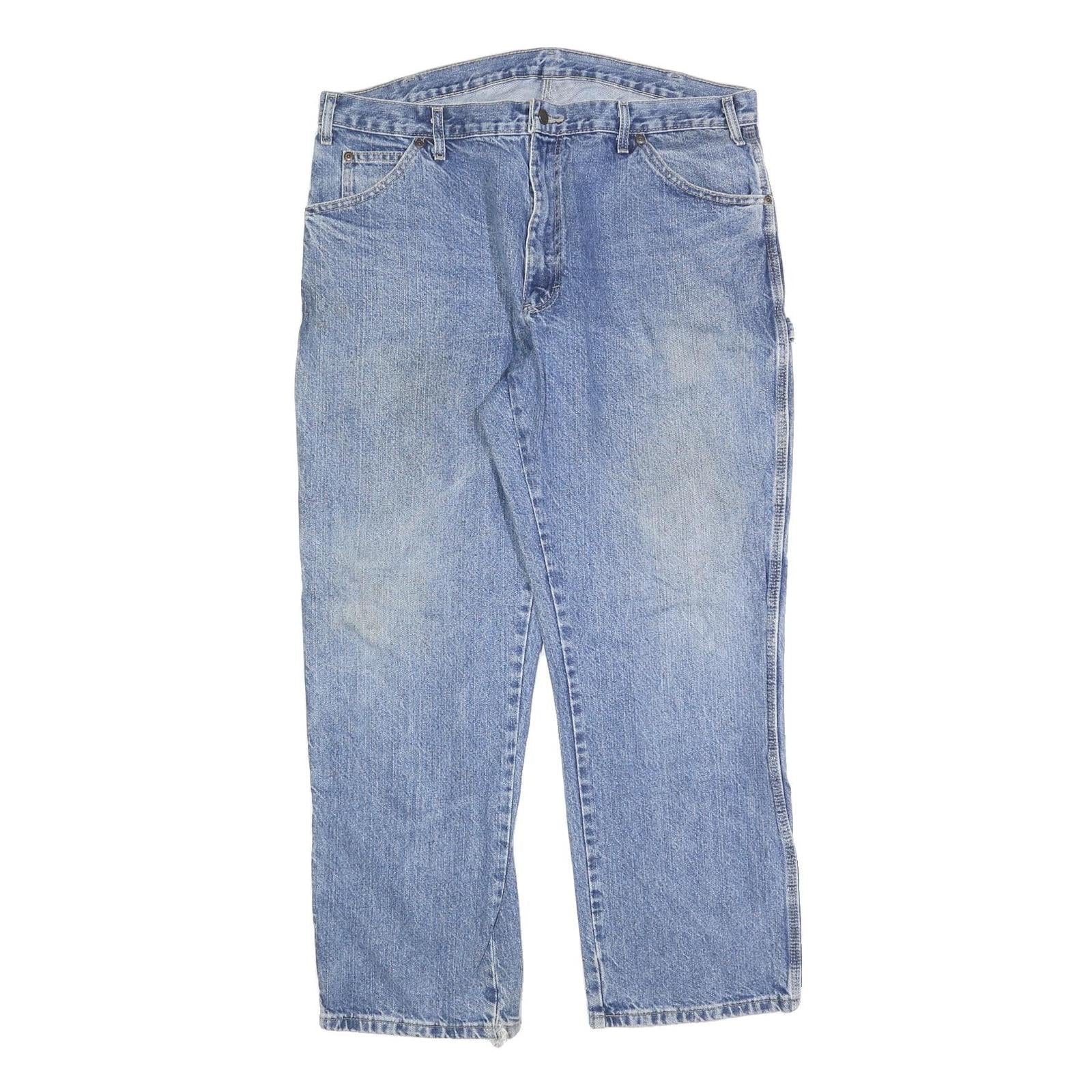 DICKIES Mens Relaxed Blue Denim Light Jeans W38 L30 Workwear Cotton Blend Refurbished - N/A refurbished available on Cerqular