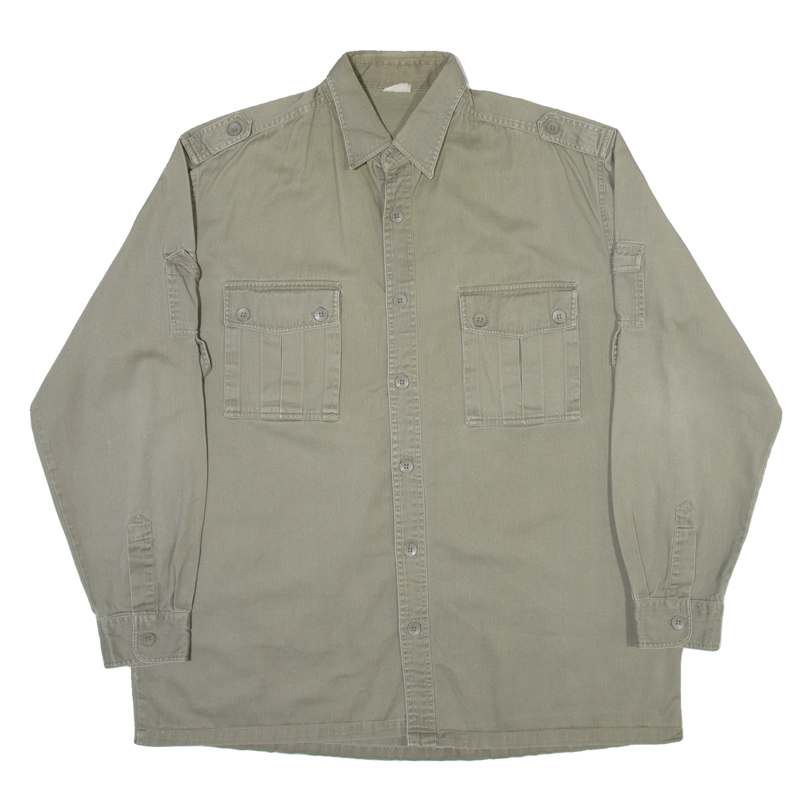 Mens Plain Shirt Grey Long Sleeve L Refurbished - N/A refurbished available on Cerqular