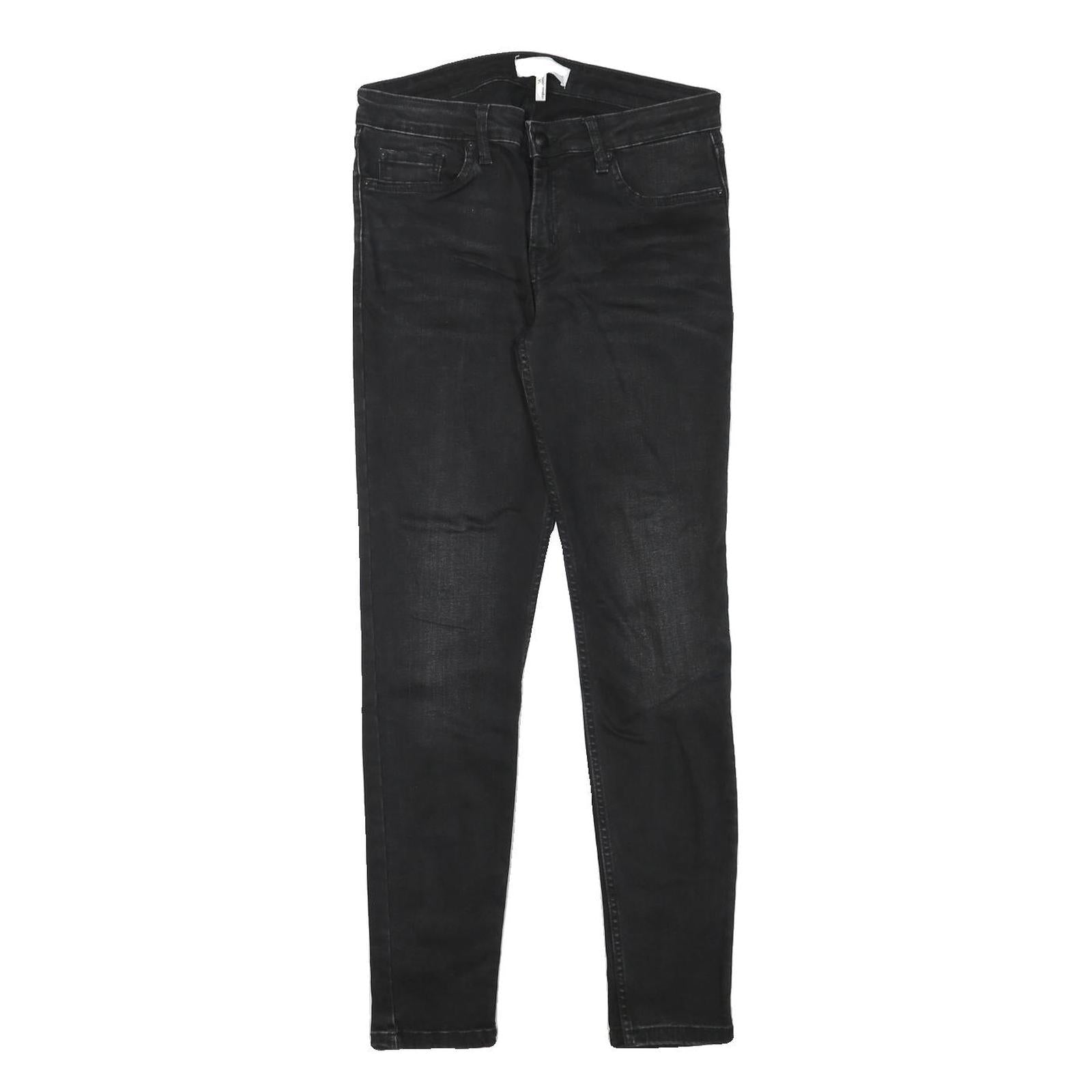 MANGO Womens Jeans Black Slim Skinny Denim Medium W29 L29 Stretch Cotton Blend Refurbished - N/A refurbished available on Cerqular