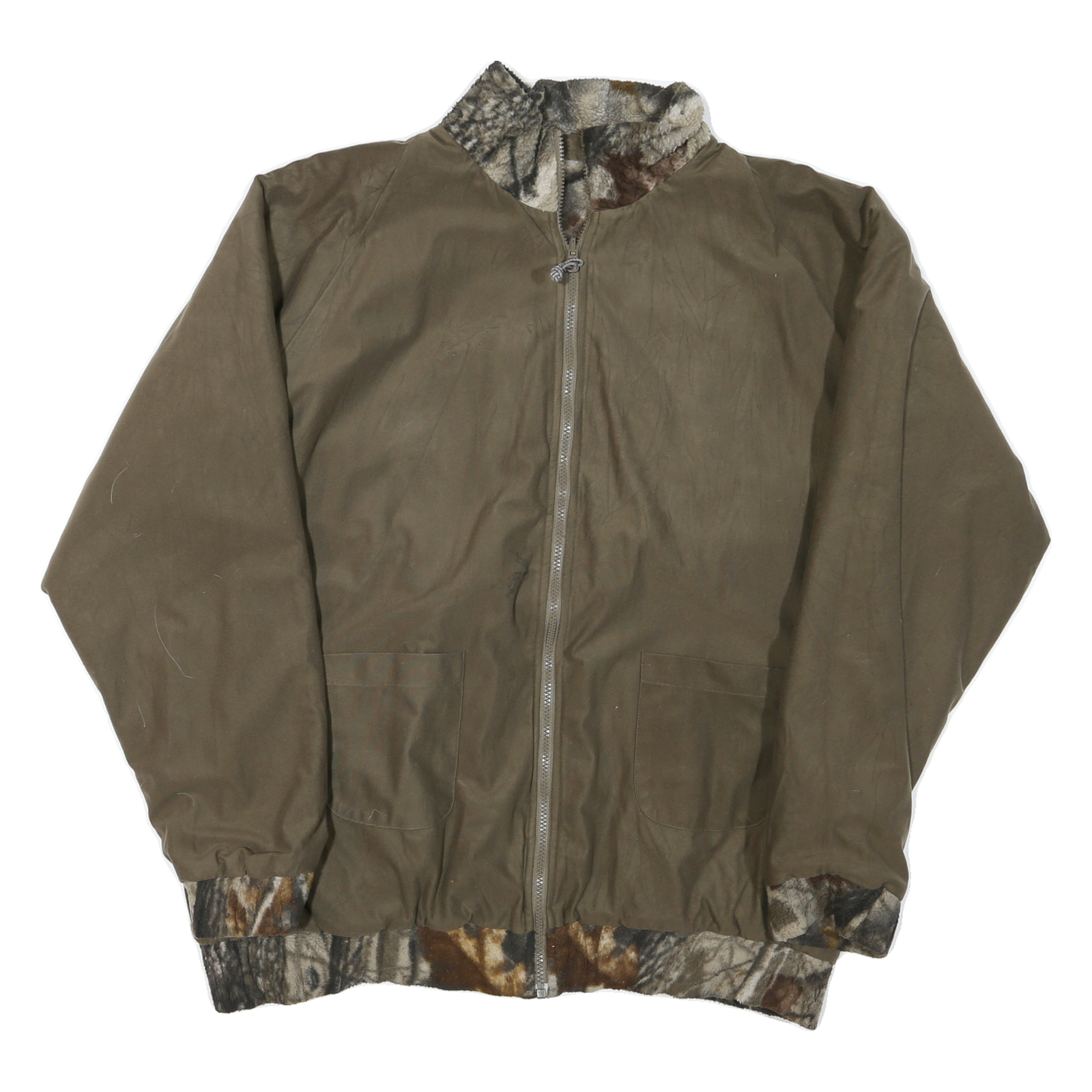 Buy Mens Brown Reversible Synthetic Zip Jacket XL Plain Outerwear Refurbished - $41.59 Mens Brown Reversible Synthetic Zip Jacket XL Plain Outerwear Refurbished - N/A refurbished available on Cerqular