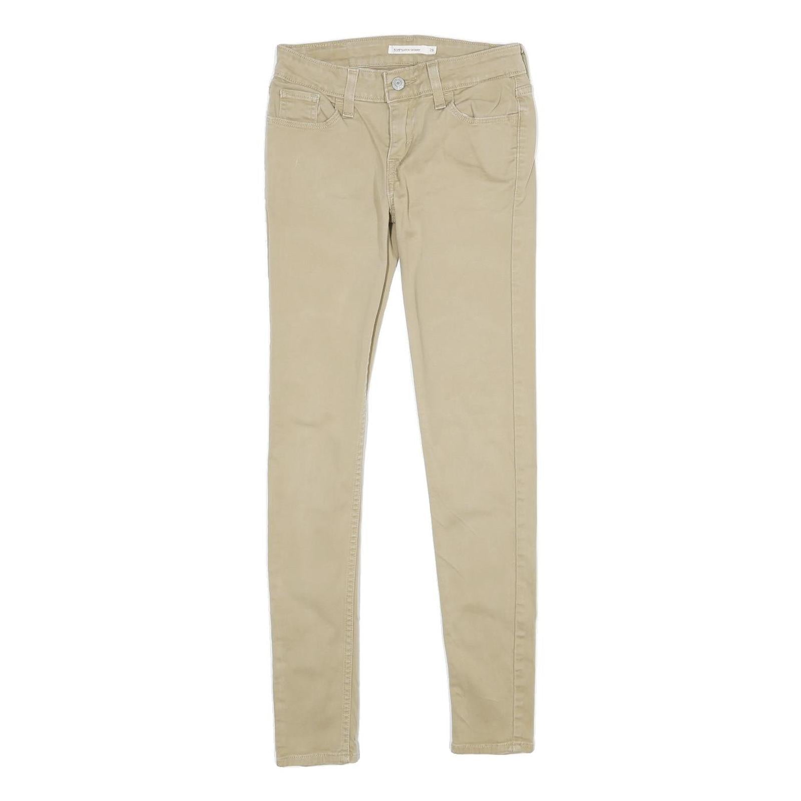 Buy LEVI'S Womens Beige Cotton Blend Slim Skinny Trousers W26 L30 Stretch Fit Refurbished - $41.59 LEVI'S Womens Beige Cotton Blend Slim Skinny Trousers W26 L30 Stretch Fit Refurbished - N/A refurbished available on Cerqular