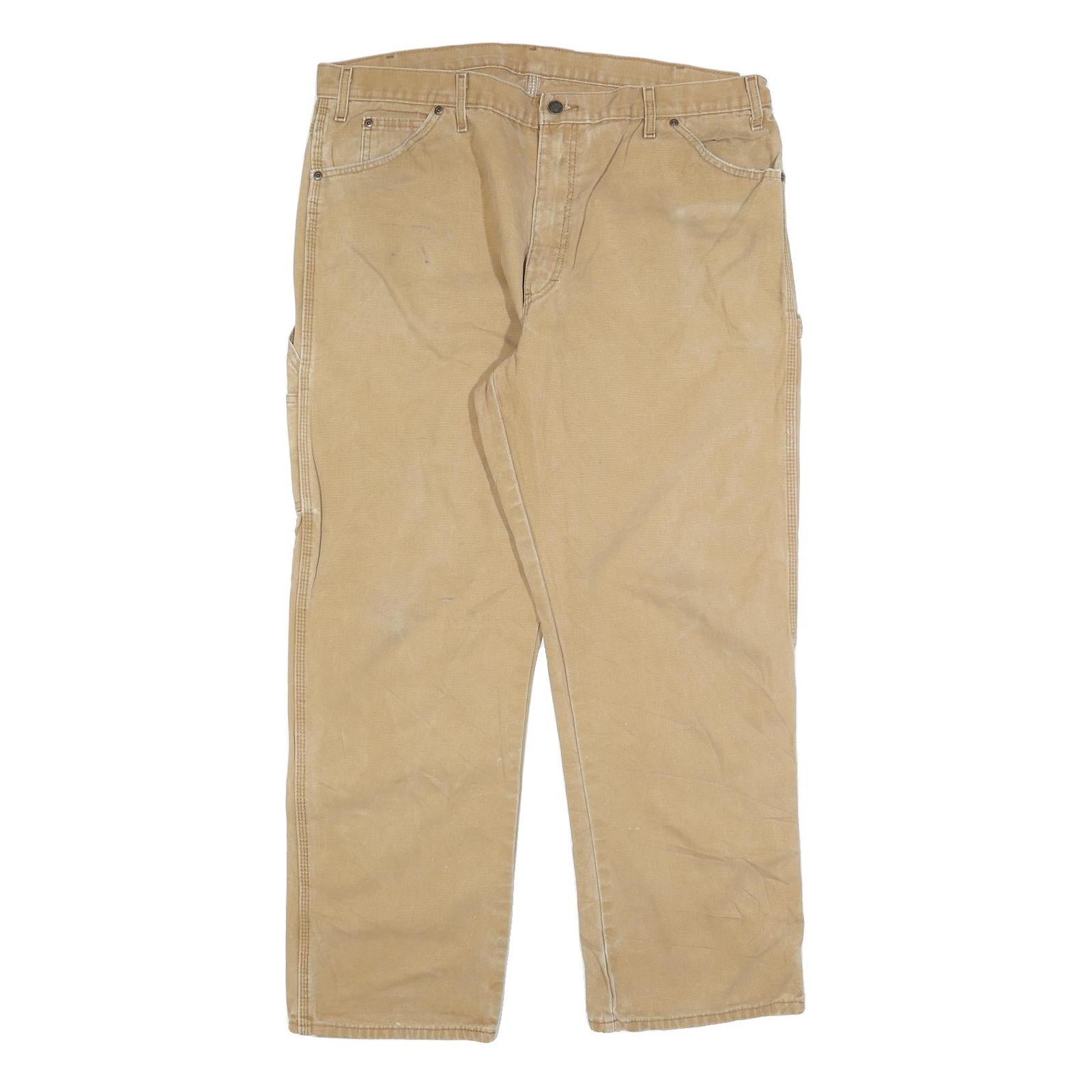Buy DICKIES Mens Relaxed Beige Cotton Blend Straight Leg Trousers W40 L32 Workwear Refurbished - $37.69 DICKIES Mens Relaxed Beige Cotton Blend Straight Leg Trousers W40 L32 Workwear Refurbished - N/A refurbished available on Cerqular