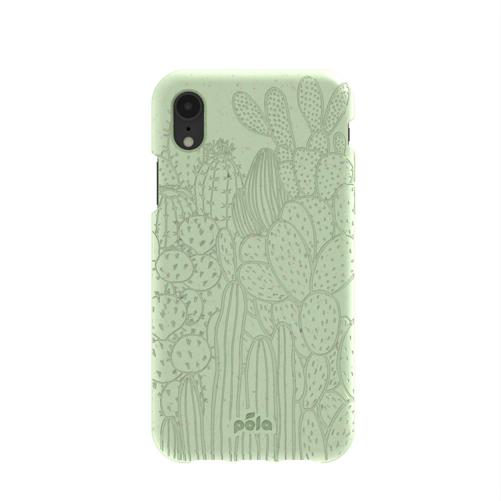 Sage Green Cacti iPhone XR Case Refurbished - Pela Case refurbished available on Cerqular