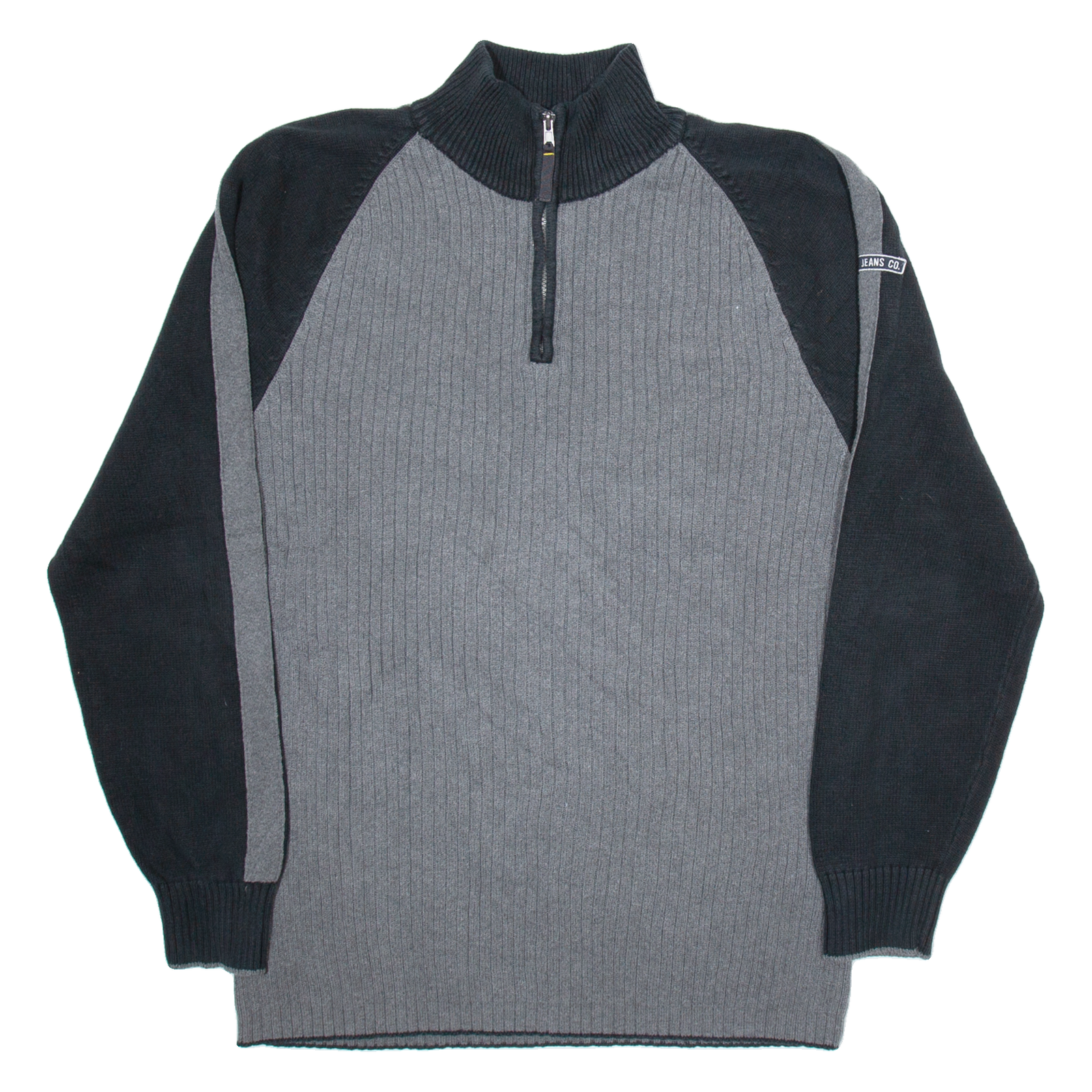 NAUTICA Mens Jumper Grey 1/4 Zip Tight Knit XL Refurbished - N/A refurbished available on Cerqular