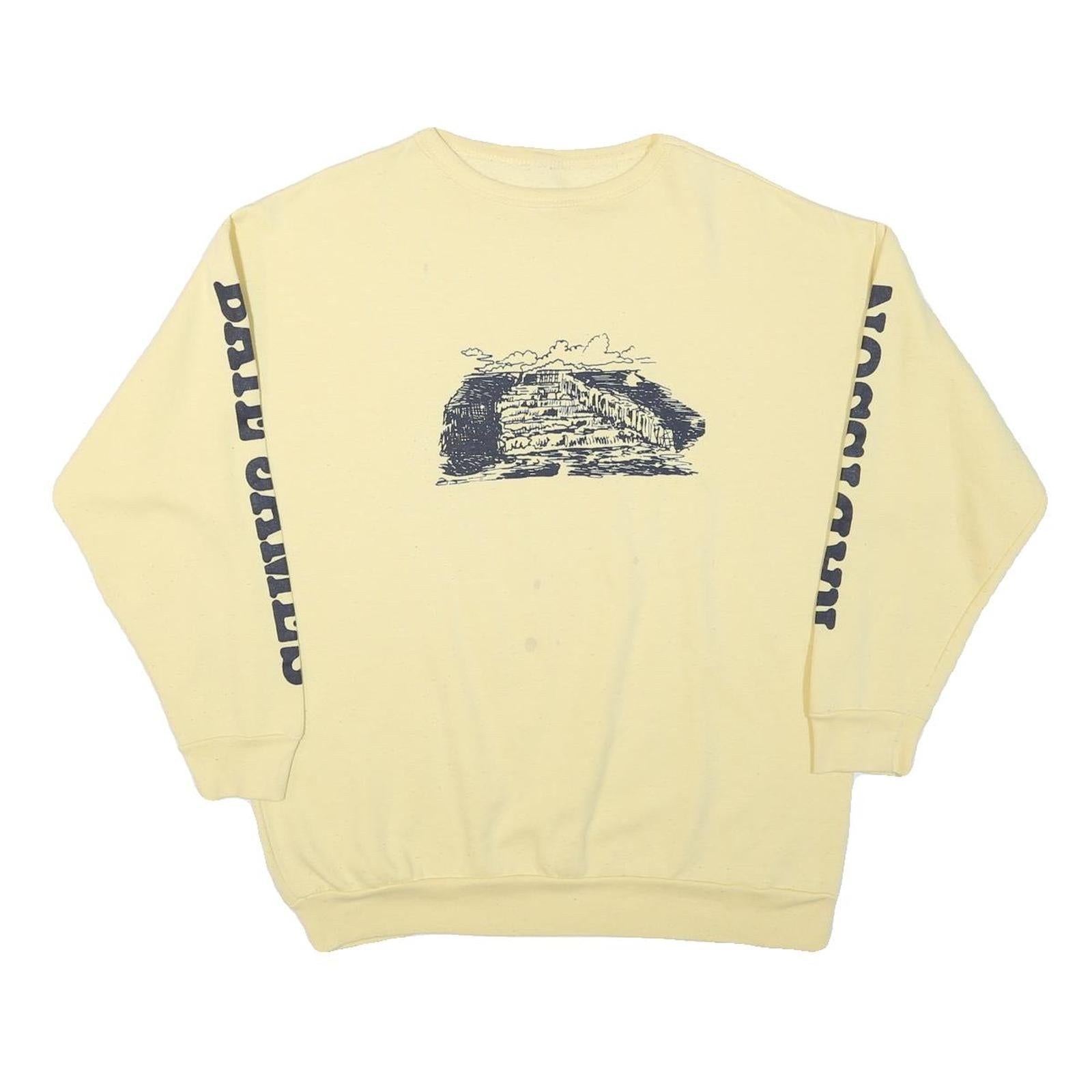 Mens Cream Sweatshirt Date James Radisson M Crew Neck Cotton Blend Casual Refurbished - N/A refurbished available on Cerqular