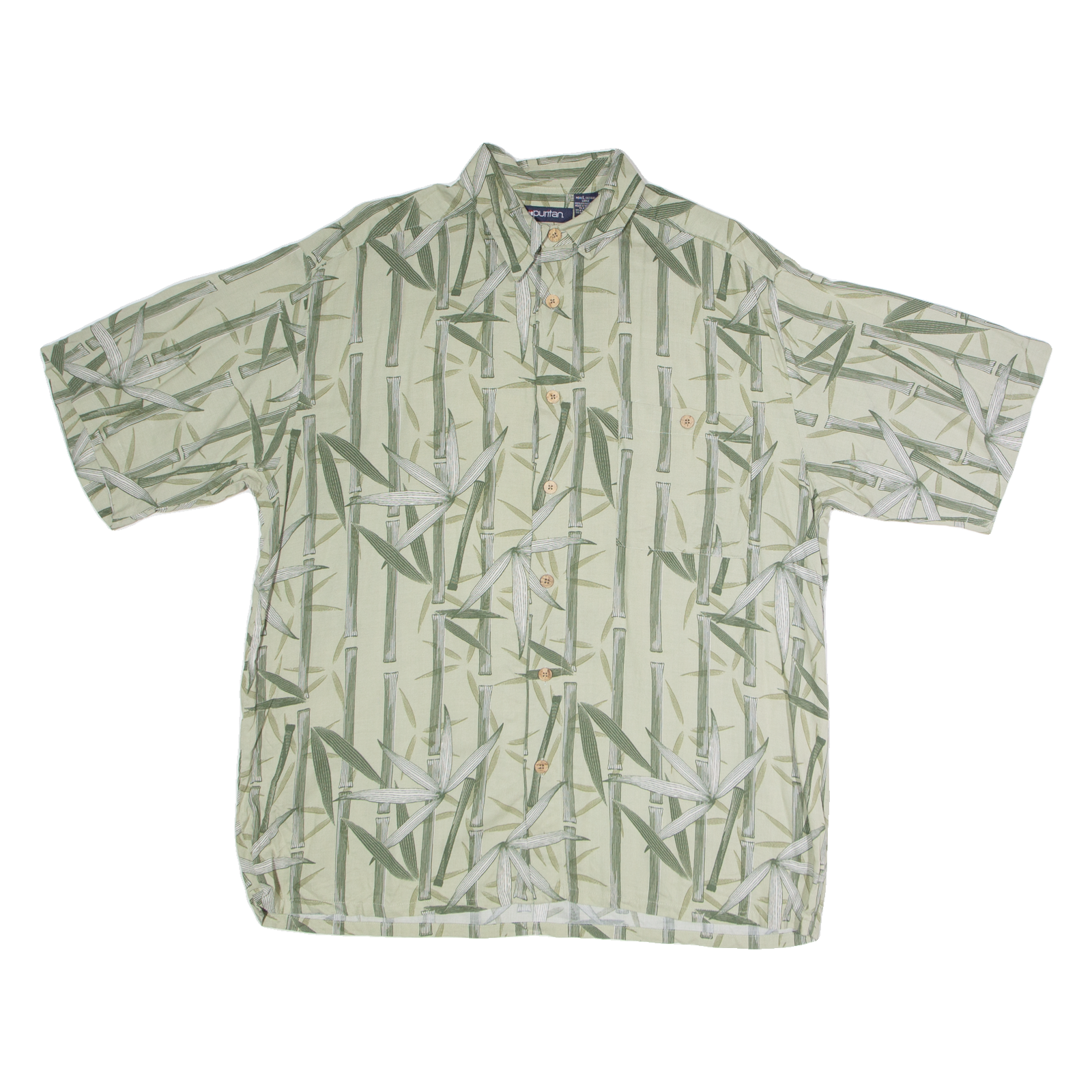 Buy PURITAN Mens Shirt Green Viscose Floral L Refurbished - $18.19 PURITAN Mens Shirt Green Viscose Floral L Refurbished - N/A refurbished available on Cerqular