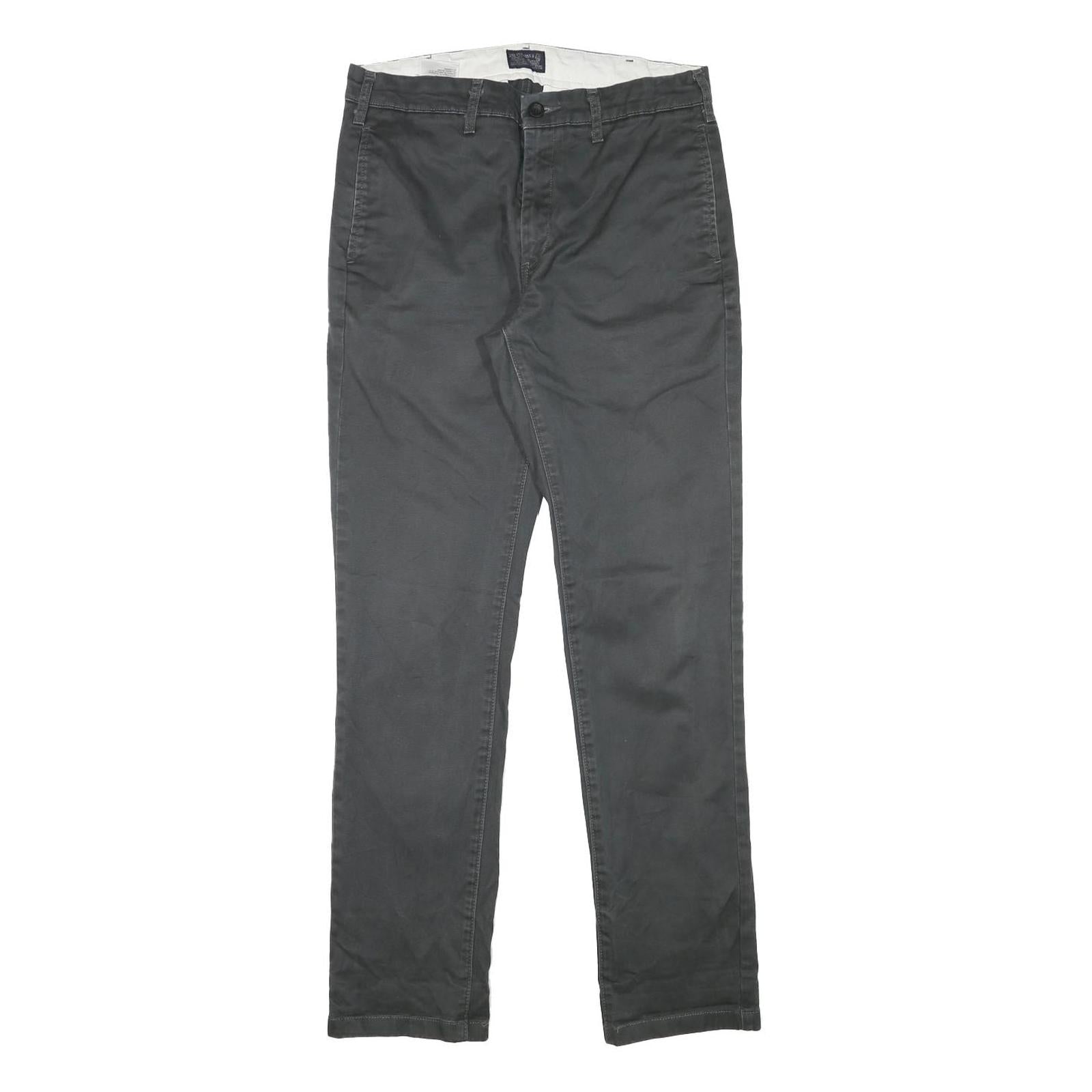 LEVI'S Mens Cotton Blend Slim Black Trousers W30 L30 Zip Closure Casual Wear Refurbished - N/A refurbished available on Cerqular