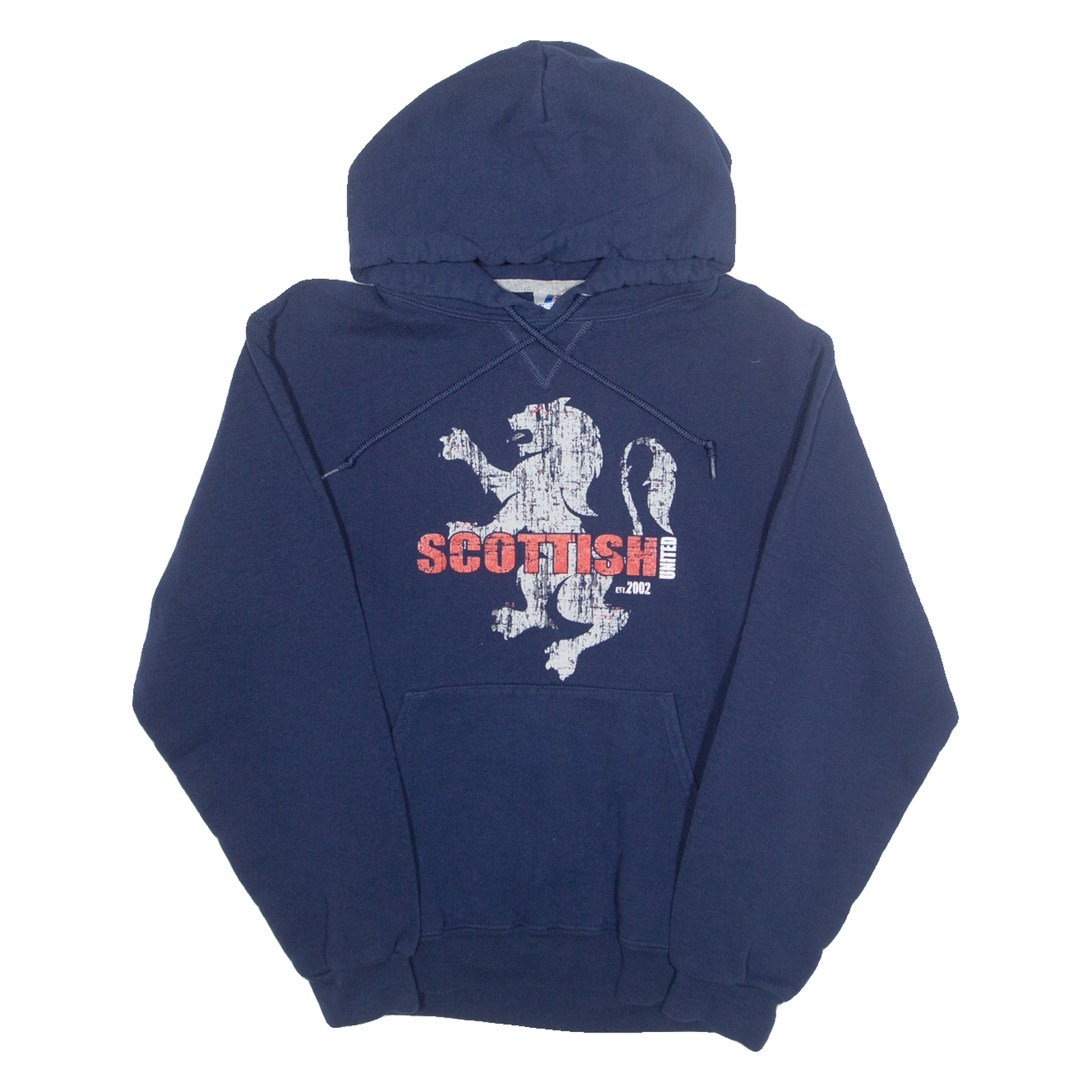 RUSSELL ATHLETIC Scottish United 2002 Mens Blue Hoodie S Refurbished - N/A refurbished available on Cerqular