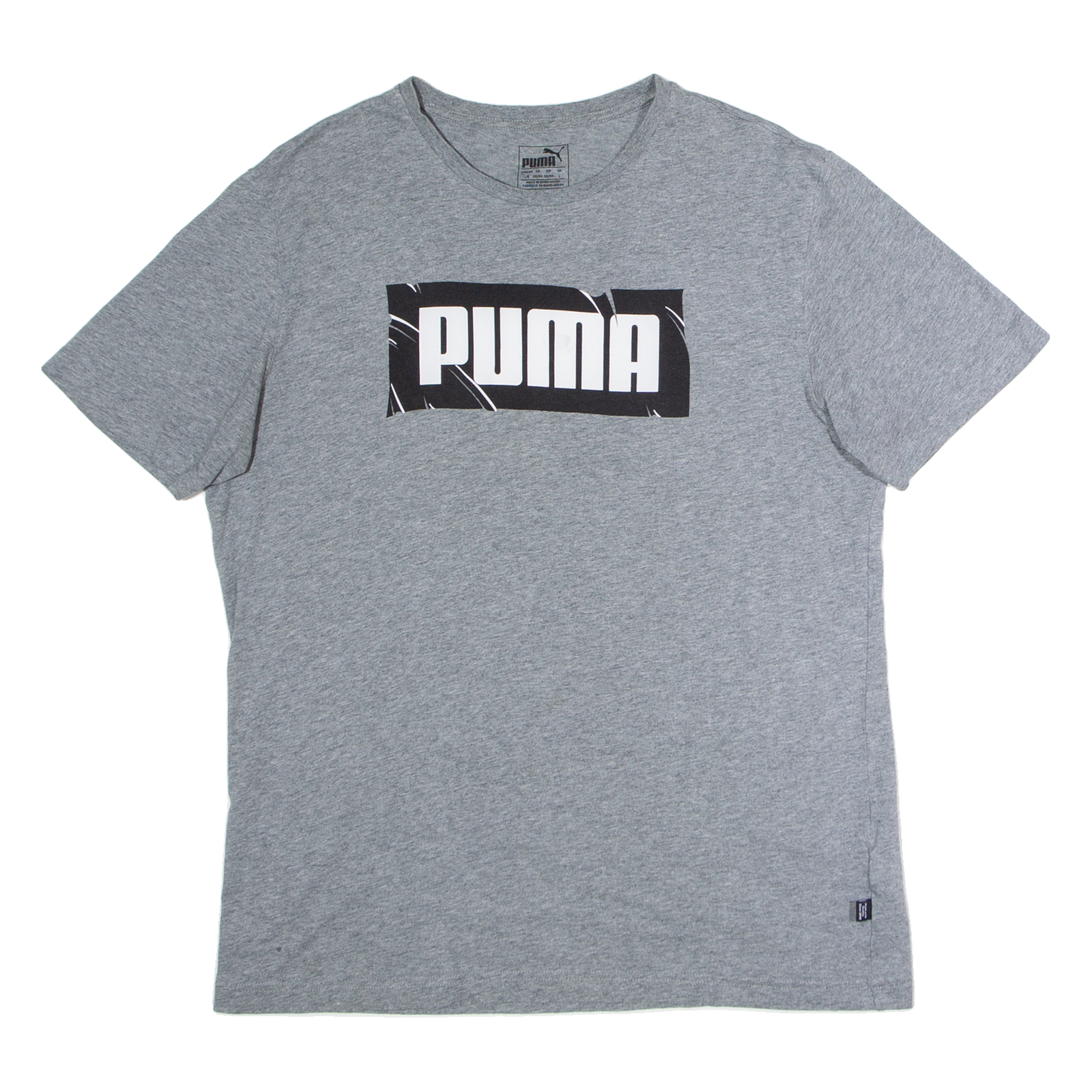 PUMA Mens T-Shirt Grey Crew Neck L Refurbished - N/A refurbished available on Cerqular
