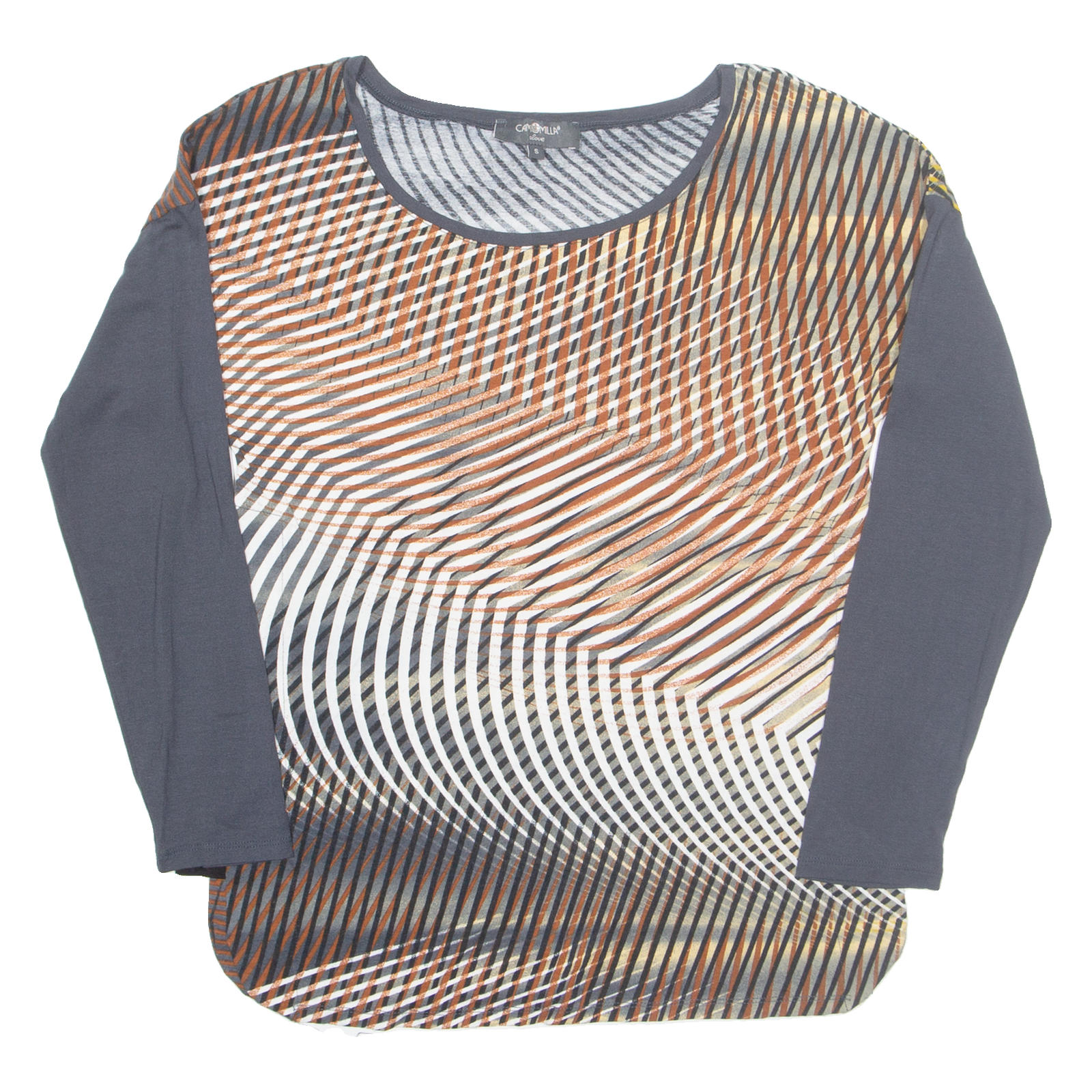 Buy CAMOMILLA Womens Printed Blouse Grey Long Sleeve Viscose Geometric S Refurbished - $16.89 CAMOMILLA Womens Printed Blouse Grey Long Sleeve Viscose Geometric S Refurbished - N/A refurbished available on Cerqular