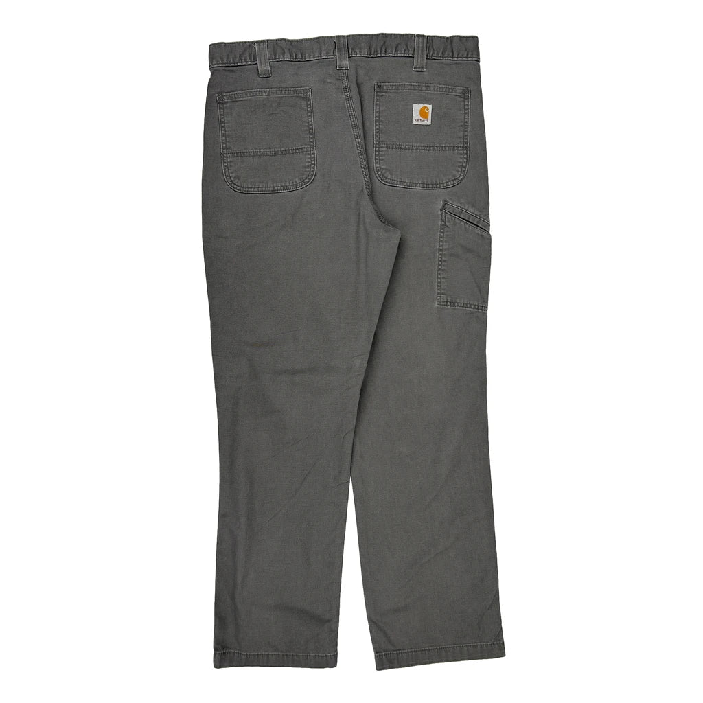 Buy Carhartt Carpenter Trousers - 36W 31L Grey Cotton Refurbished - $43.54 Carhartt Carpenter Trousers - 36W 31L Grey Cotton Refurbished - Thrifted (note: this is a term often used to describe second- refurbished available on Cerqular