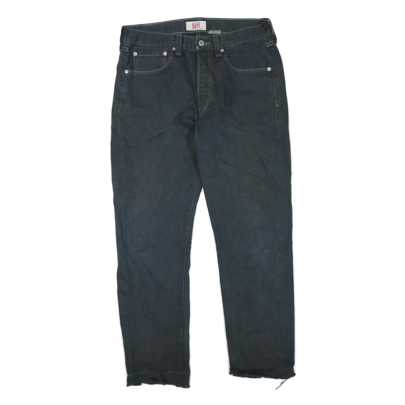 Buy LEVI'S 501 Mens Jeans Black Regular Straight Denim W32 L27 Button Cotton Blend Refurbished - $38.99 LEVI'S 501 Mens Jeans Black Regular Straight Denim W32 L27 Button Cotton Blend Refurbished - N/A refurbished available on Cerqular