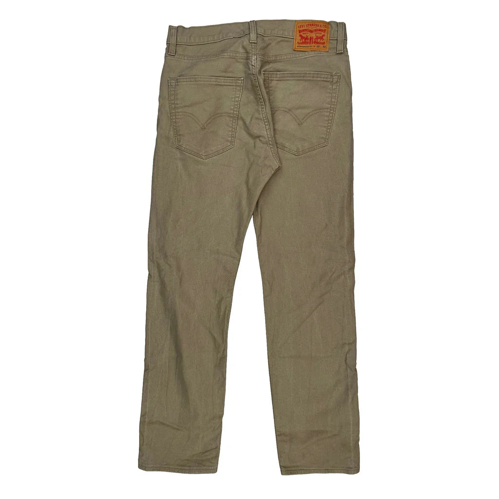 Levis Jeans - 32W 32L Beige Cotton Refurbished - Thrifted (note: this is a term often used to describe second- refurbished available on Cerqular