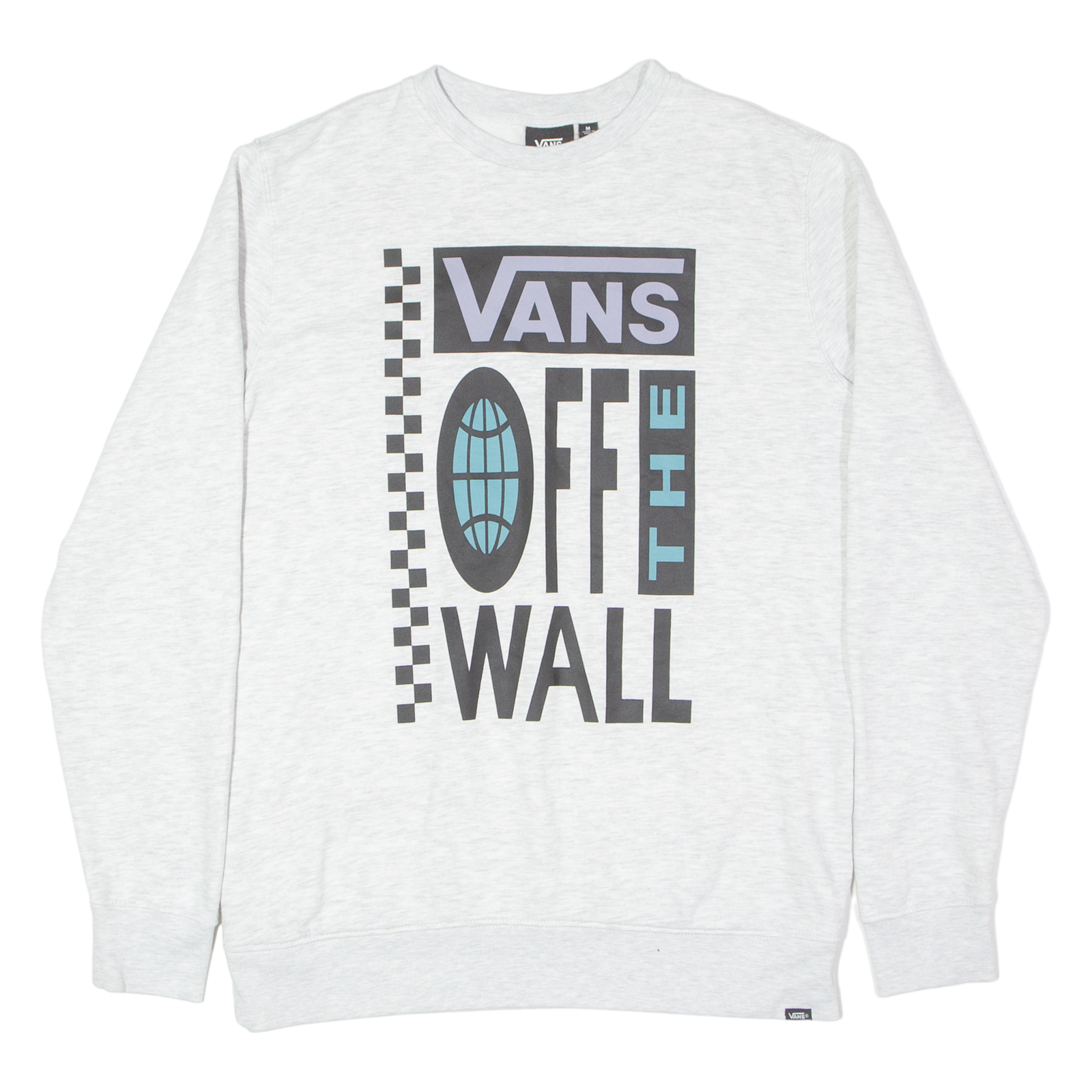 VANS Off The Wall Womens Sweatshirt Grey Crew Neck M Refurbished - N/A refurbished available on Cerqular