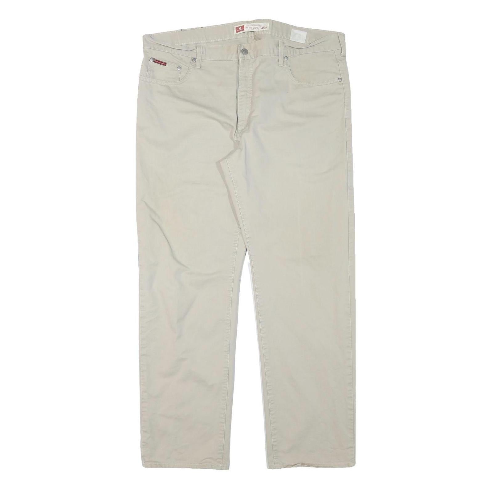 LEE COOPER Mens Cotton Blend Beige Regular Fit Straight Leg Trousers W40 L31 Refurbished - N/A refurbished available on Cerqular
