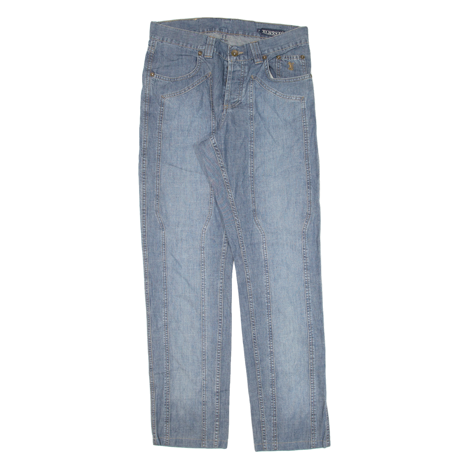 JECKERSON Mens Jeans Blue Regular Straight W31 L30 Refurbished - N/A refurbished available on Cerqular