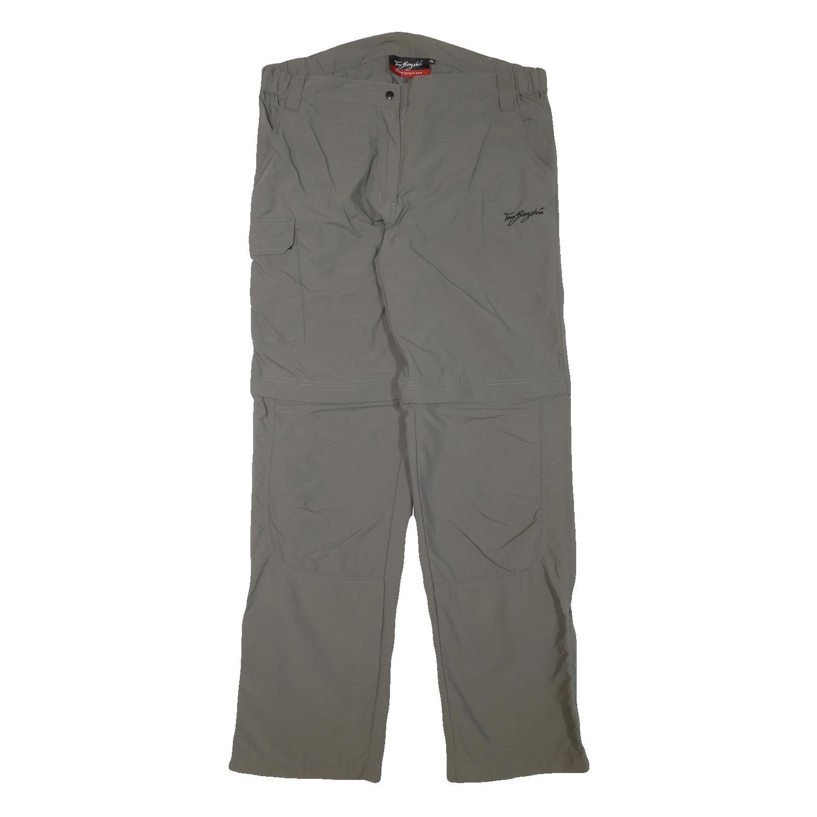 TOM BERGSTEIN Mens Polyester Blend Grey Regular Fit Straight Leg Trousers W34 Refurbished - N/A refurbished available on Cerqular