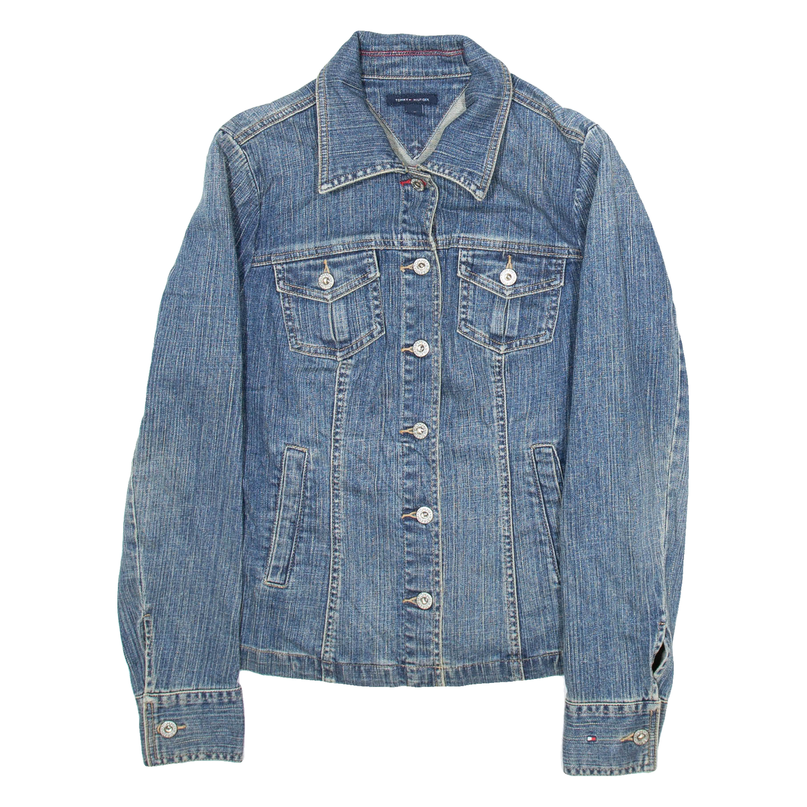 TOMMY HILFIGER Womens Denim Jacket Blue S Refurbished - N/A refurbished available on Cerqular