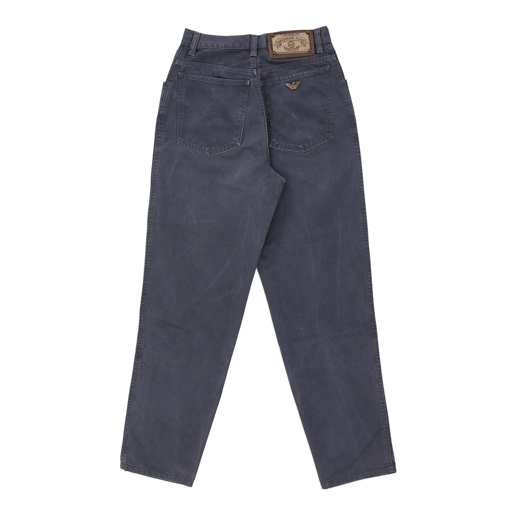 Emporio Armani Trousers - 22W UK 2 Navy Cotton Refurbished - Thrifted (note: this is a term often used to describe second- refurbished available on Cerqular