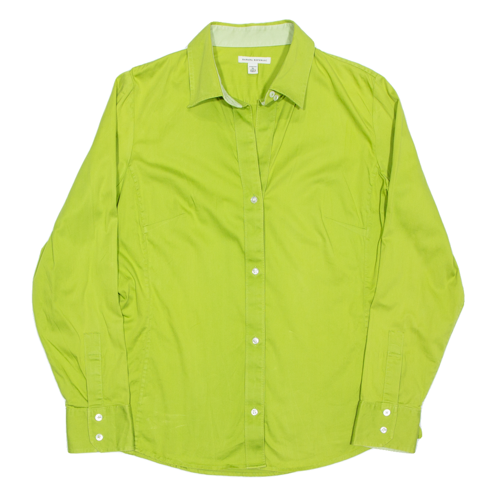 BANANA REPUBLIC Womens Plain Shirt Green Long Sleeve XL Refurbished - N/A refurbished available on Cerqular