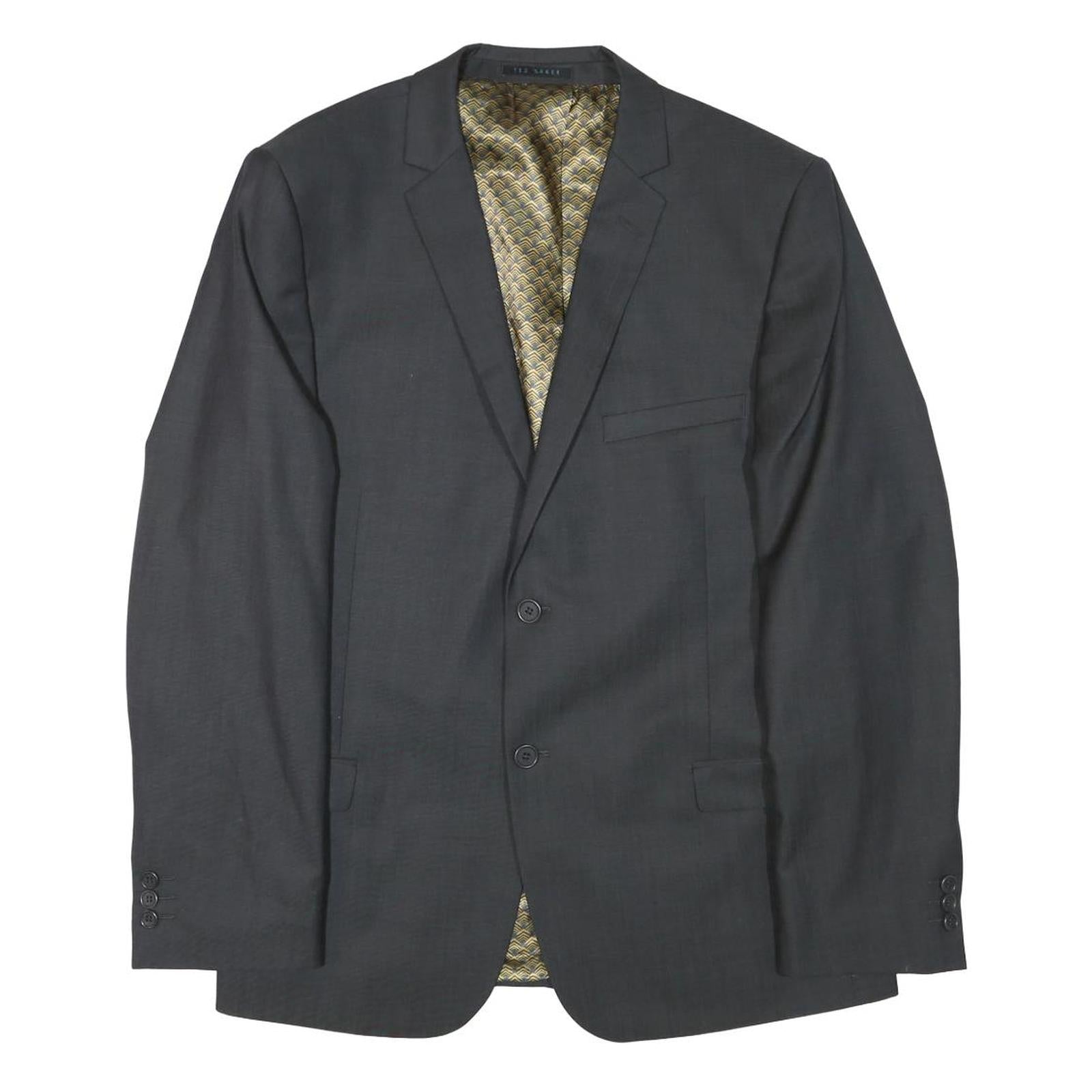 Buy TED BAKER Mens Black Wool Blend Tailored Jacket S Woven Button Closure Slim Fit Refurbished - $74.09 TED BAKER Mens Black Wool Blend Tailored Jacket S Woven Button Closure Slim Fit Refurbished - N/A refurbished available on Cerqular