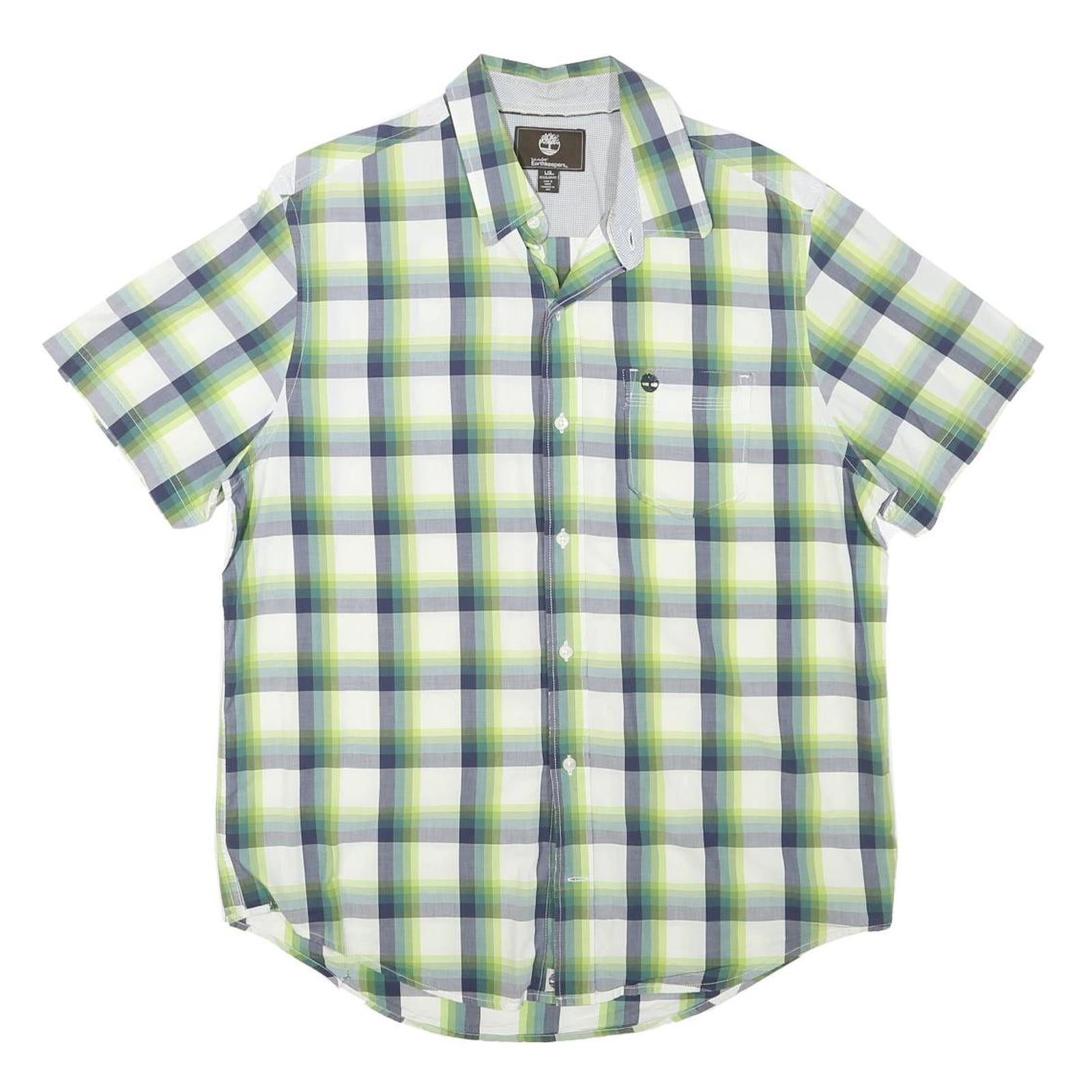 Buy TIMBERLAND Mens Green & Blue Check Short Sleeve Shirt L Cotton Blend Casual Refurbished - $33.79 TIMBERLAND Mens Green & Blue Check Short Sleeve Shirt L Cotton Blend Casual Refurbished - N/A refurbished available on Cerqular